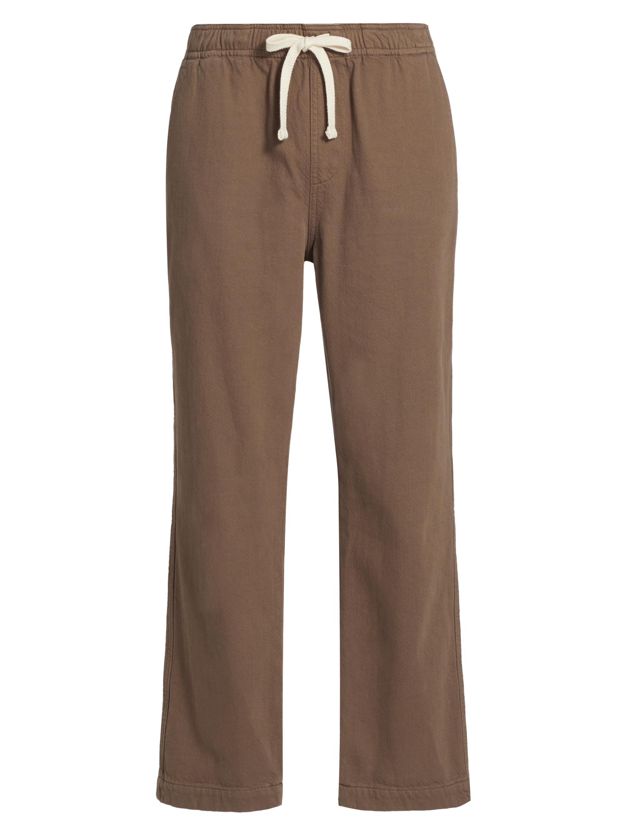 Frame Men's Textured Terry Drawstring Straight-Leg Pants - Taupe