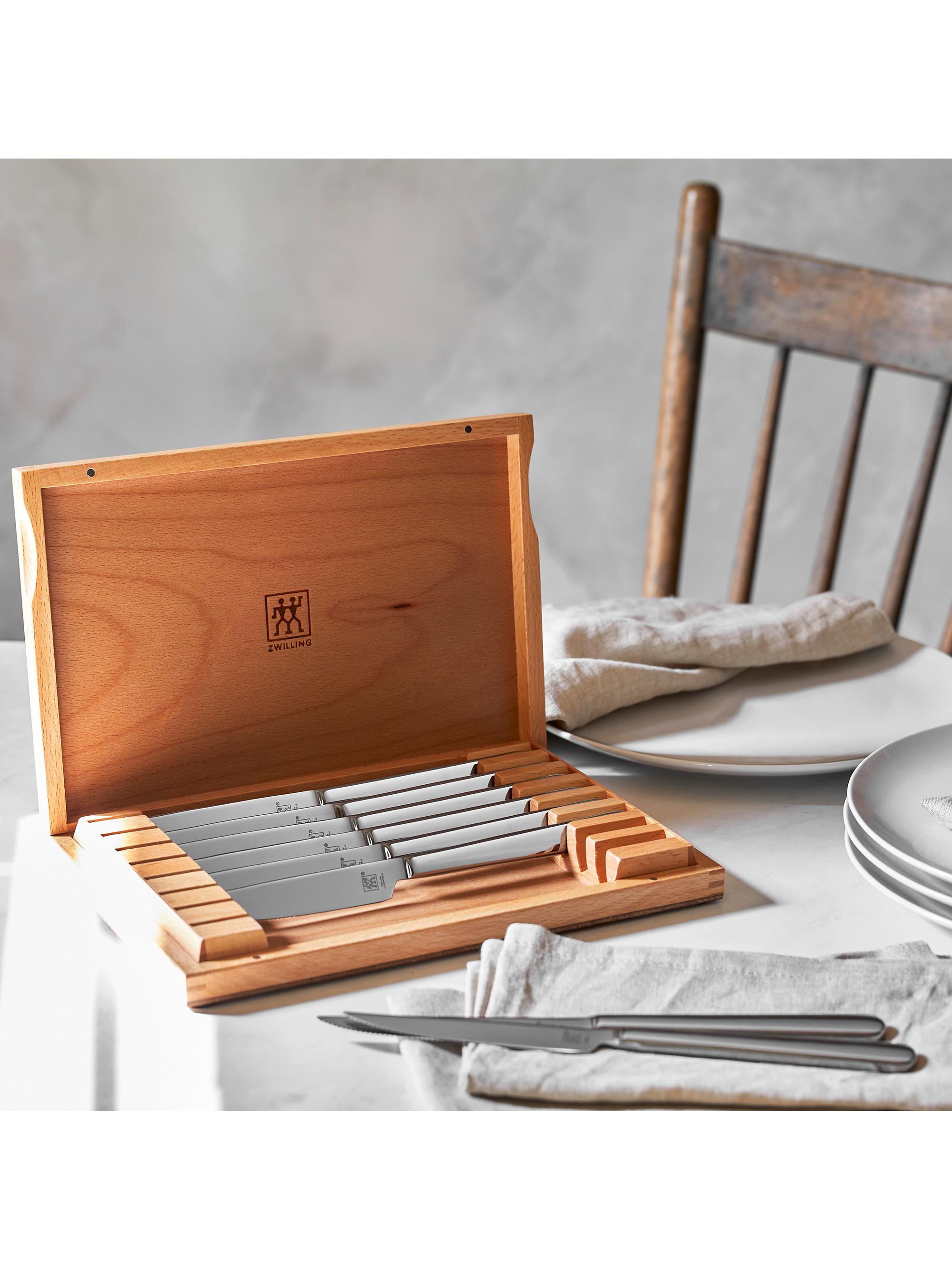 8-Piece Stainless Steel Steak Knife Set with Presentation Case