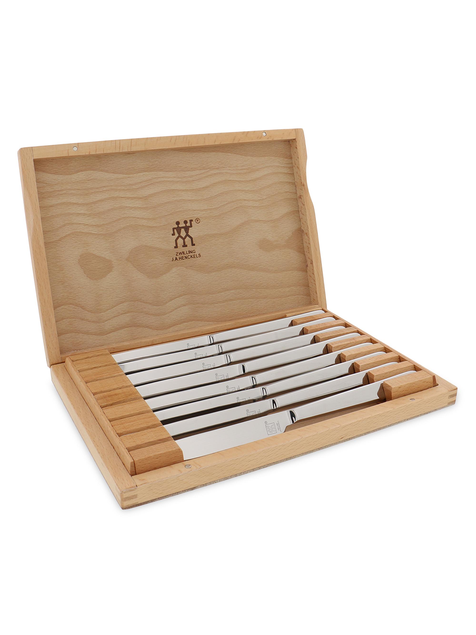 8-Piece Stainless Steel Steak Knife Set with Presentation Case