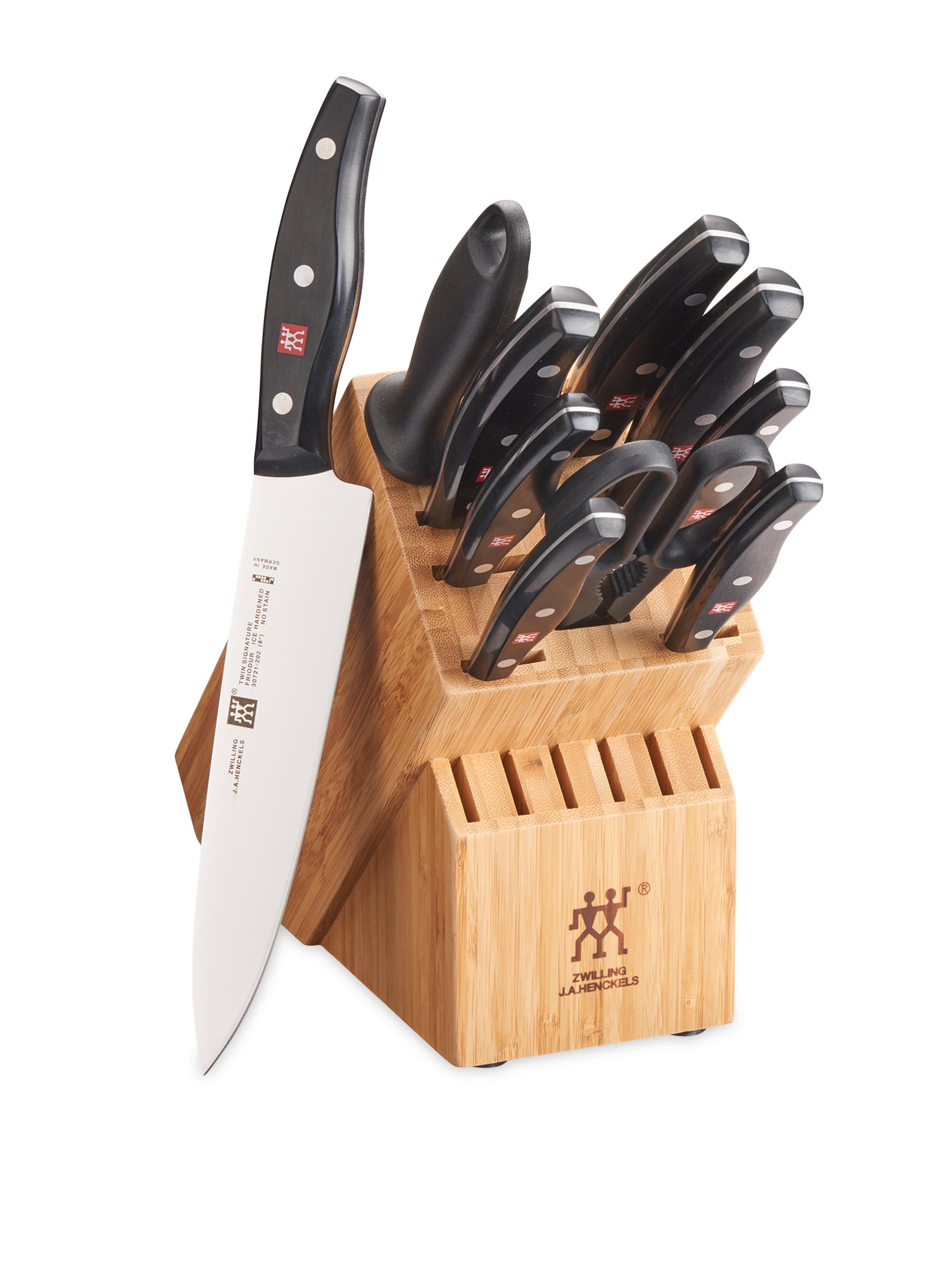 ZWILLING J.A. Henckels Twin Signature 11-Piece Knife Block Set - Black