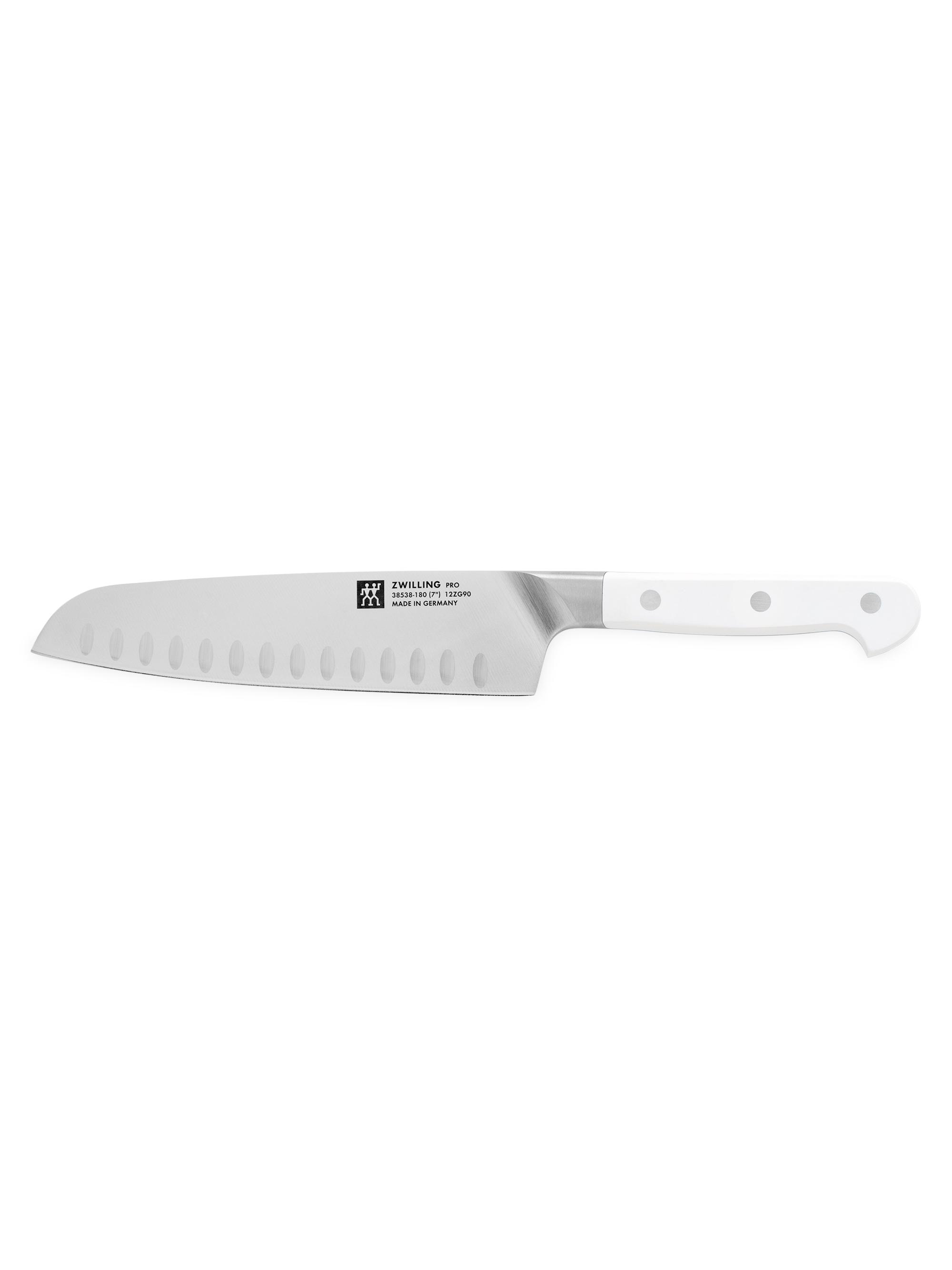 ZWILLING J.A. Henckels Pro Le Blanc 7''Hollow Edge Santoku Knife - White