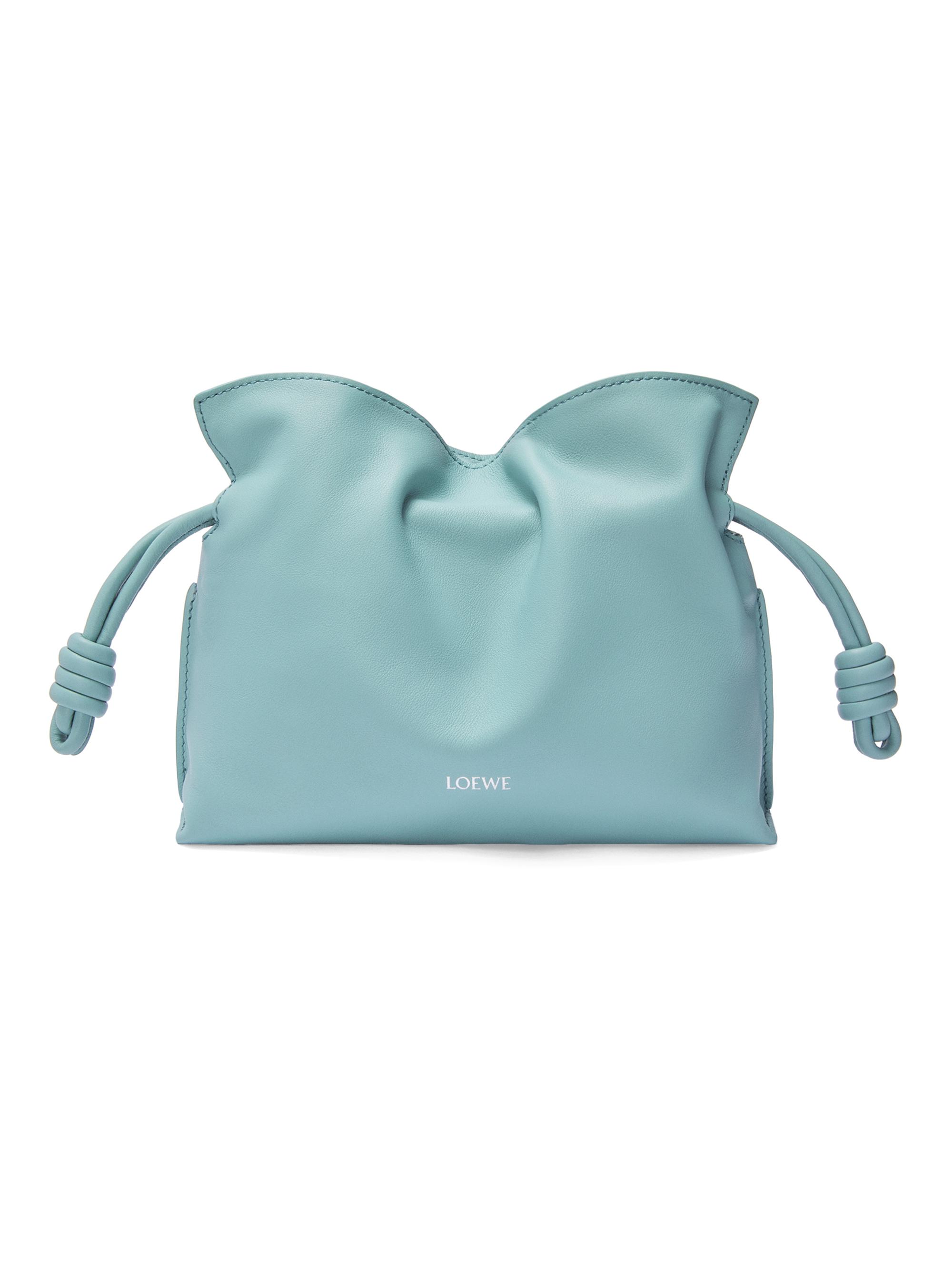 LOEWE Women's Suna Fujita x  Flamenco Mini Fish Leather Clutch - Water