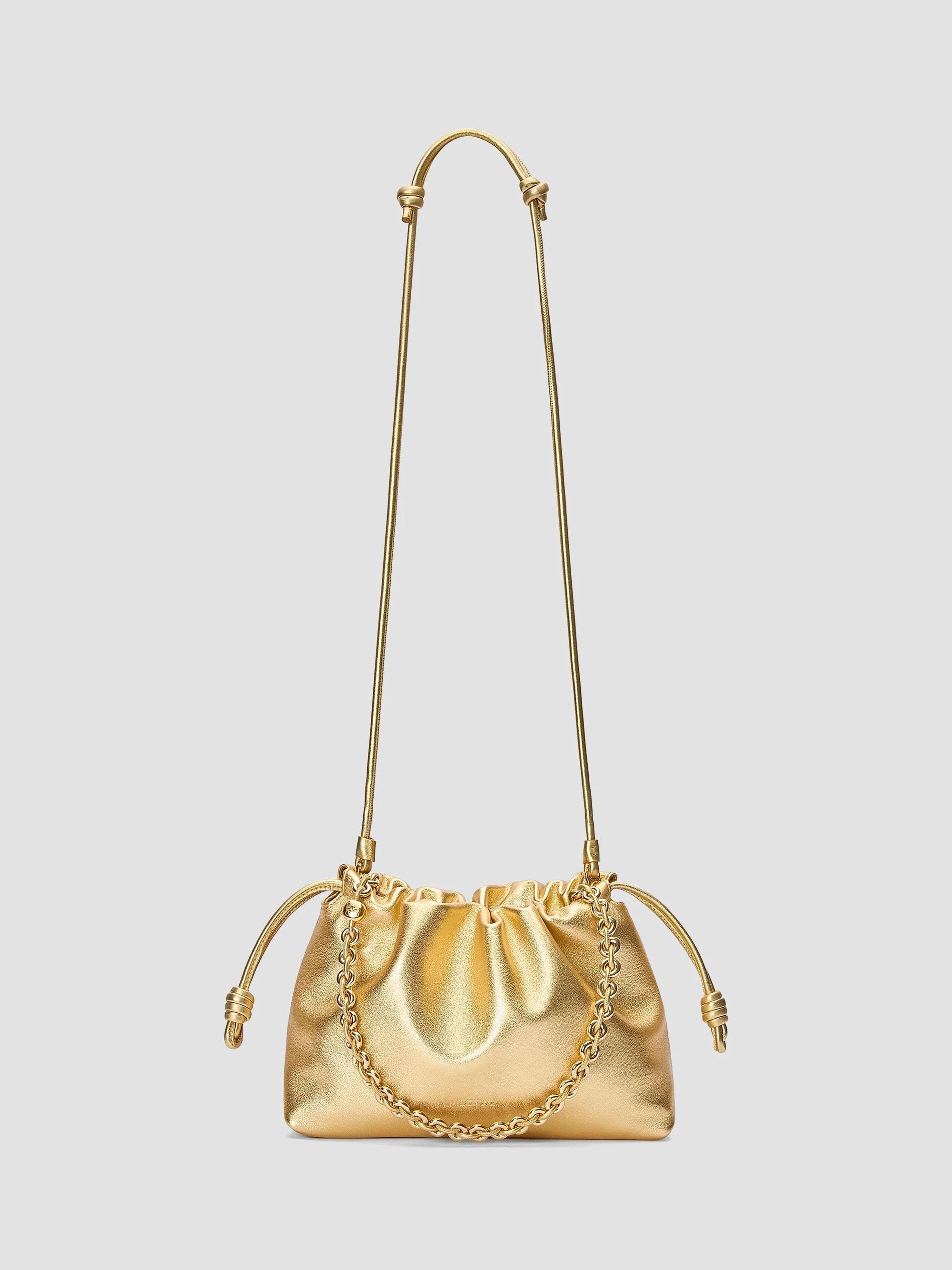 LOEWE Medium Flamenco Laminated Leather Shoulder Bag | Saks Fifth