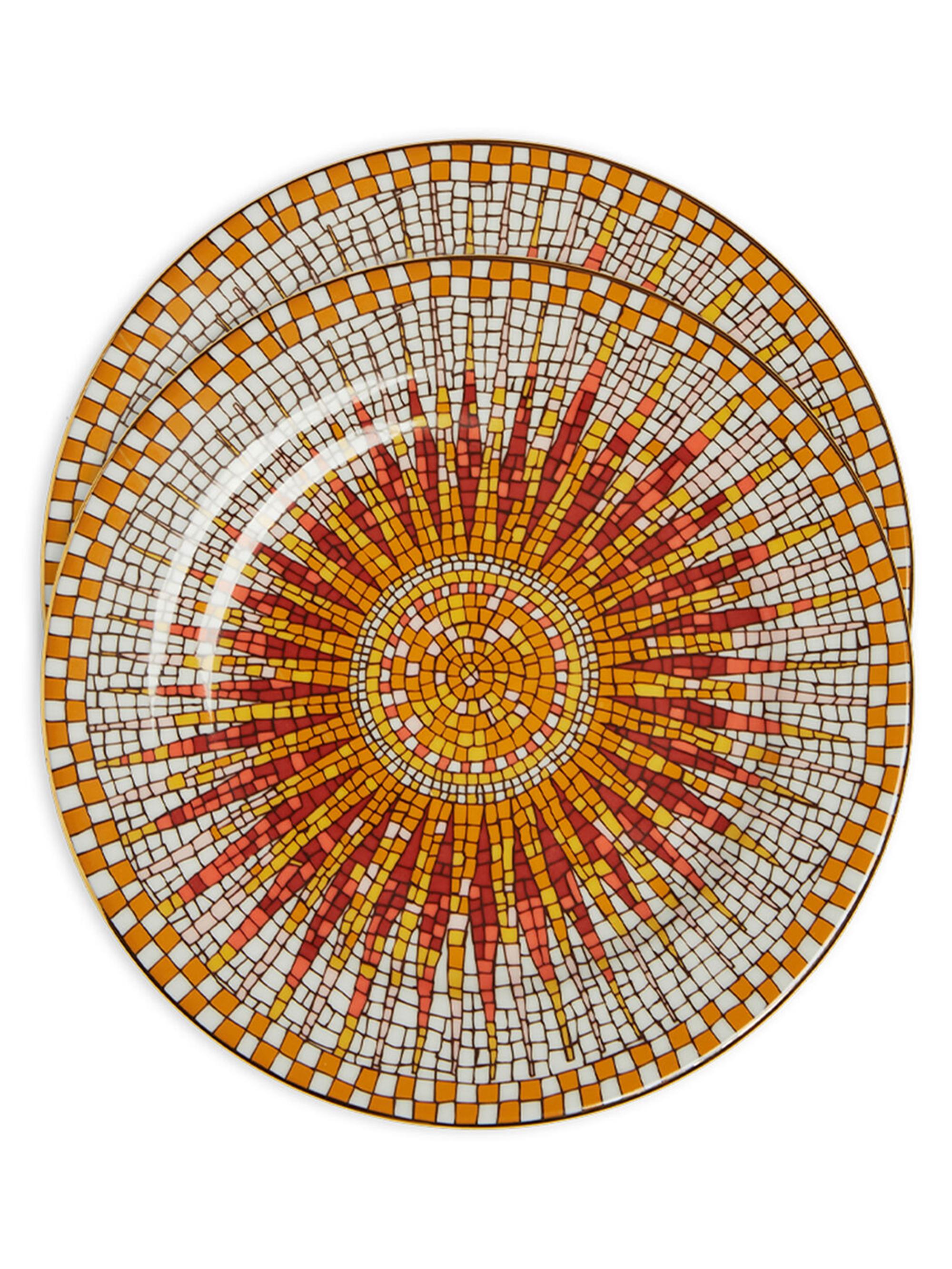 La DoubleJ Dessert Plate Set of 2 - Sunrays Multicolor