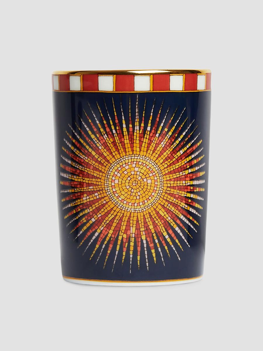 La Doublej Decorative Cup In Midnight Blue Sunrays