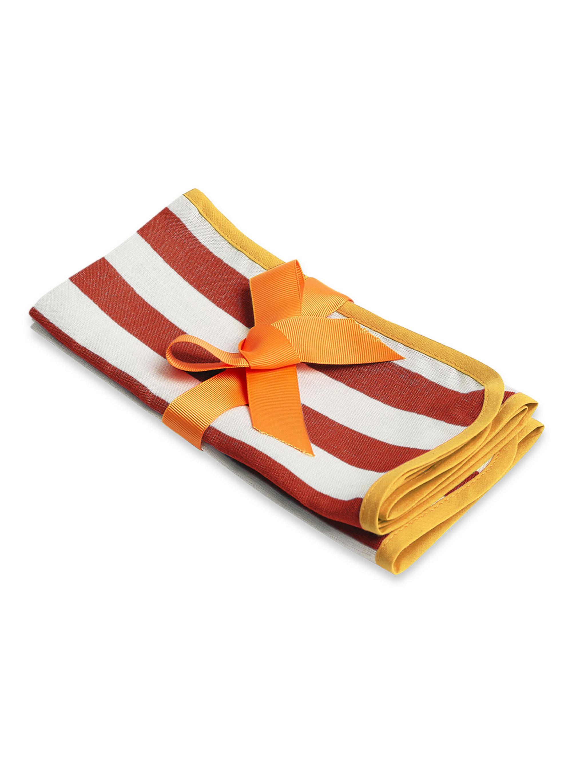 La DoubleJ Large Napkin Set of 2 (45 x 45) - Riviera Orange