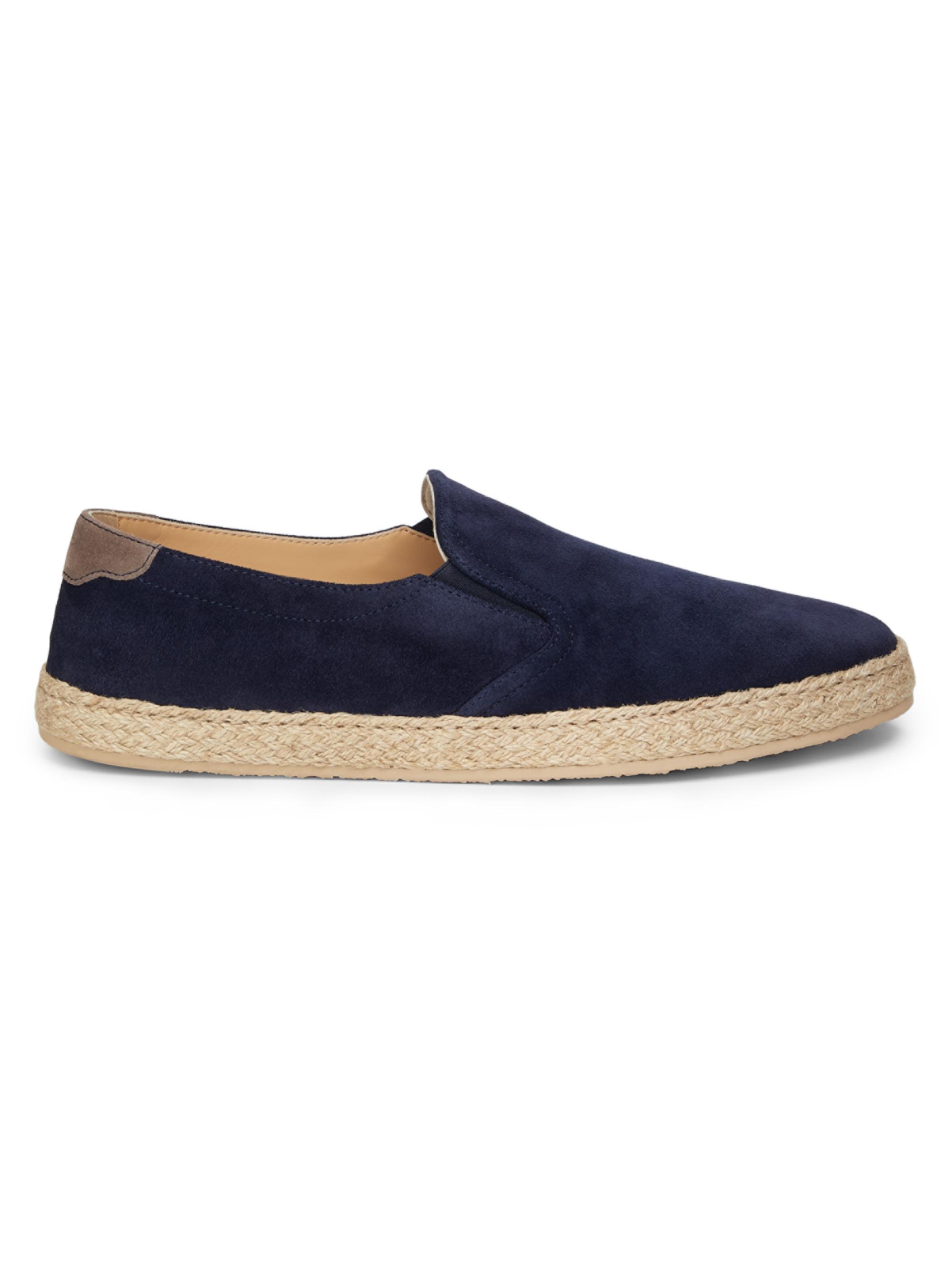 Brunello Cucinelli Men's Suede & Leather Espadrilles - Blue