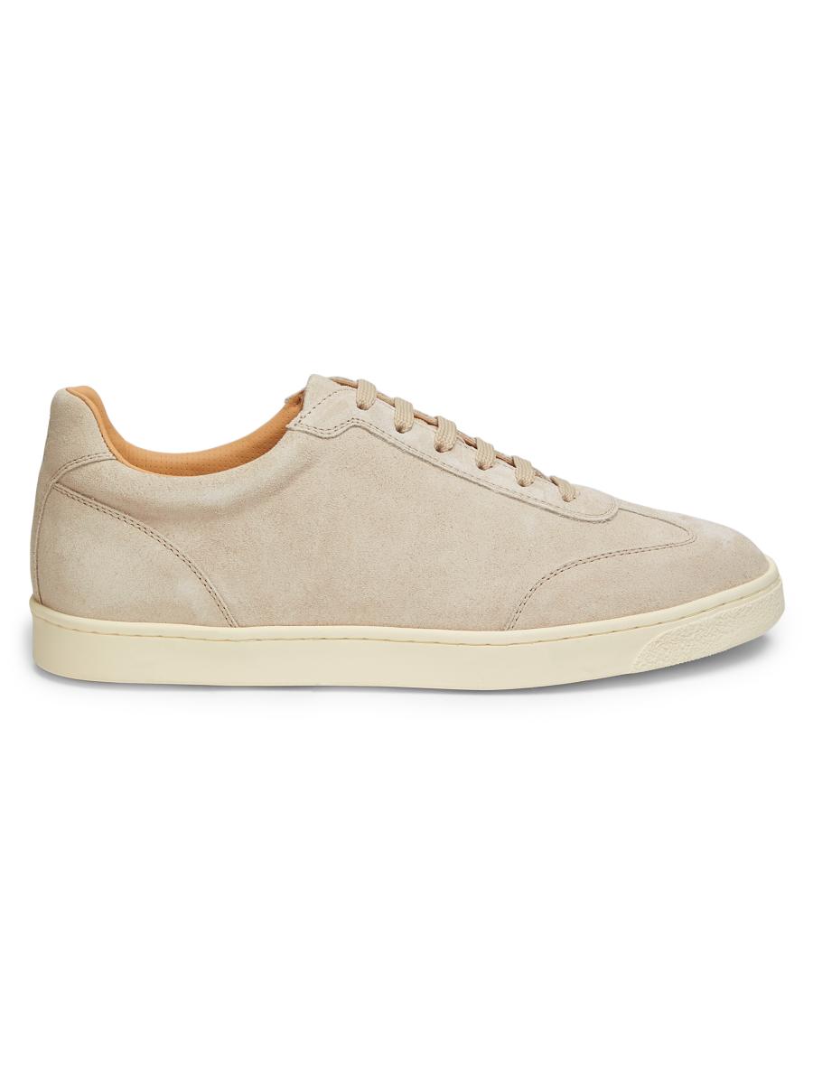 スニーカー BRUNELLO CUCINELLI Nylon and suede sneakers Bianco Brunello Cucinelli - White Suede & Nylon Monili Trim Slip On