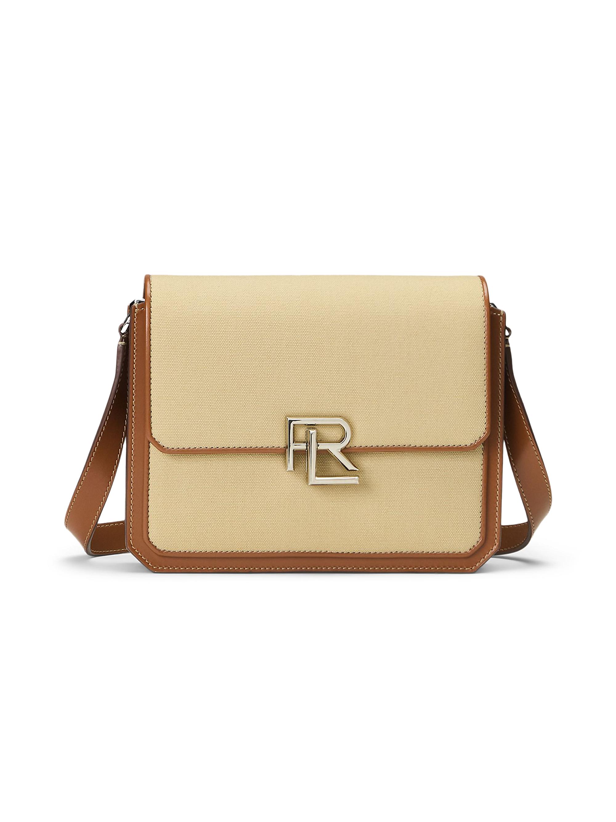Ralph Lauren Collection Women's RL Cotton & Leather Crossbody Bag - Tan Gold