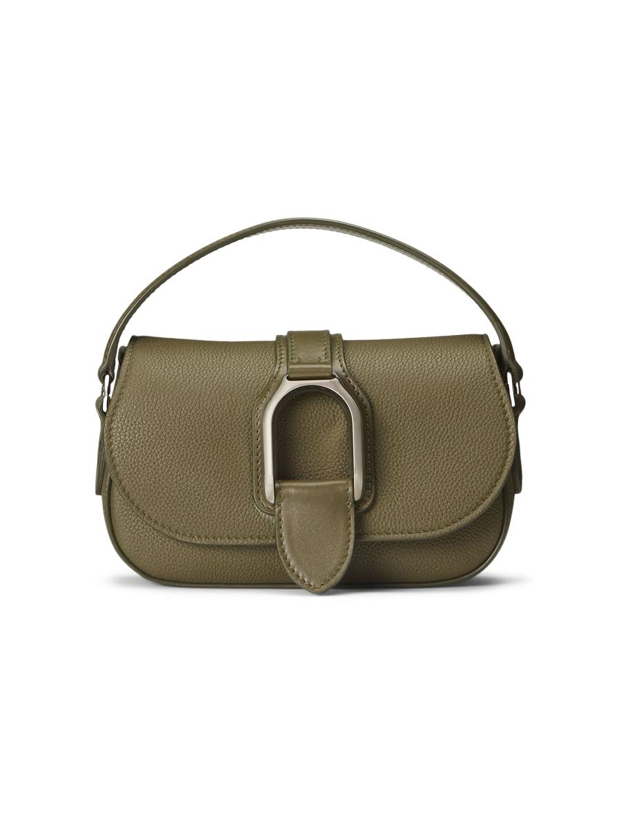 Ralph Lauren Women's Mini Pebbled Leather Crossbody Bag In Green