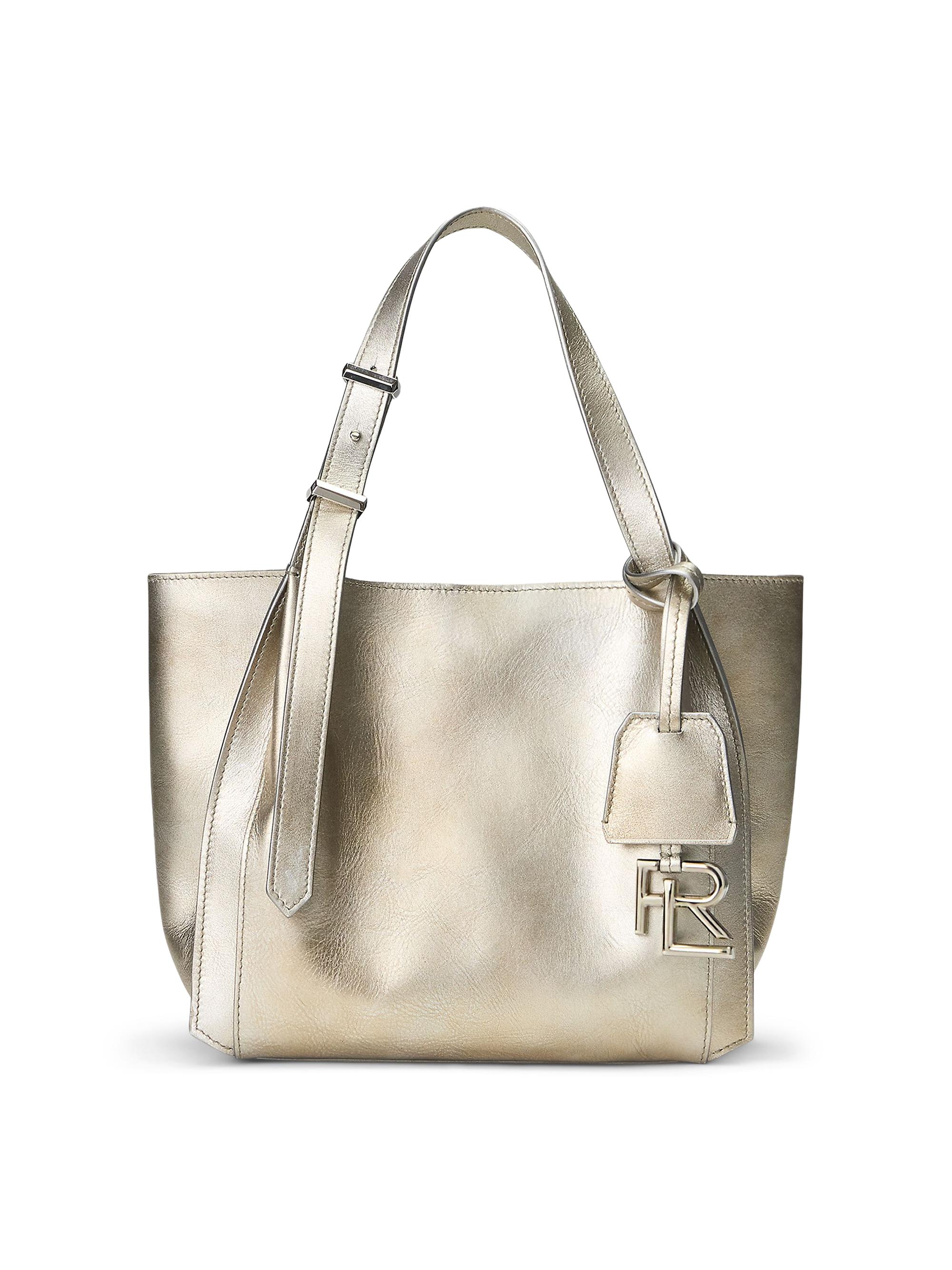 Ralph Lauren Collection Women's  888 Leather Tote Bag - Silver