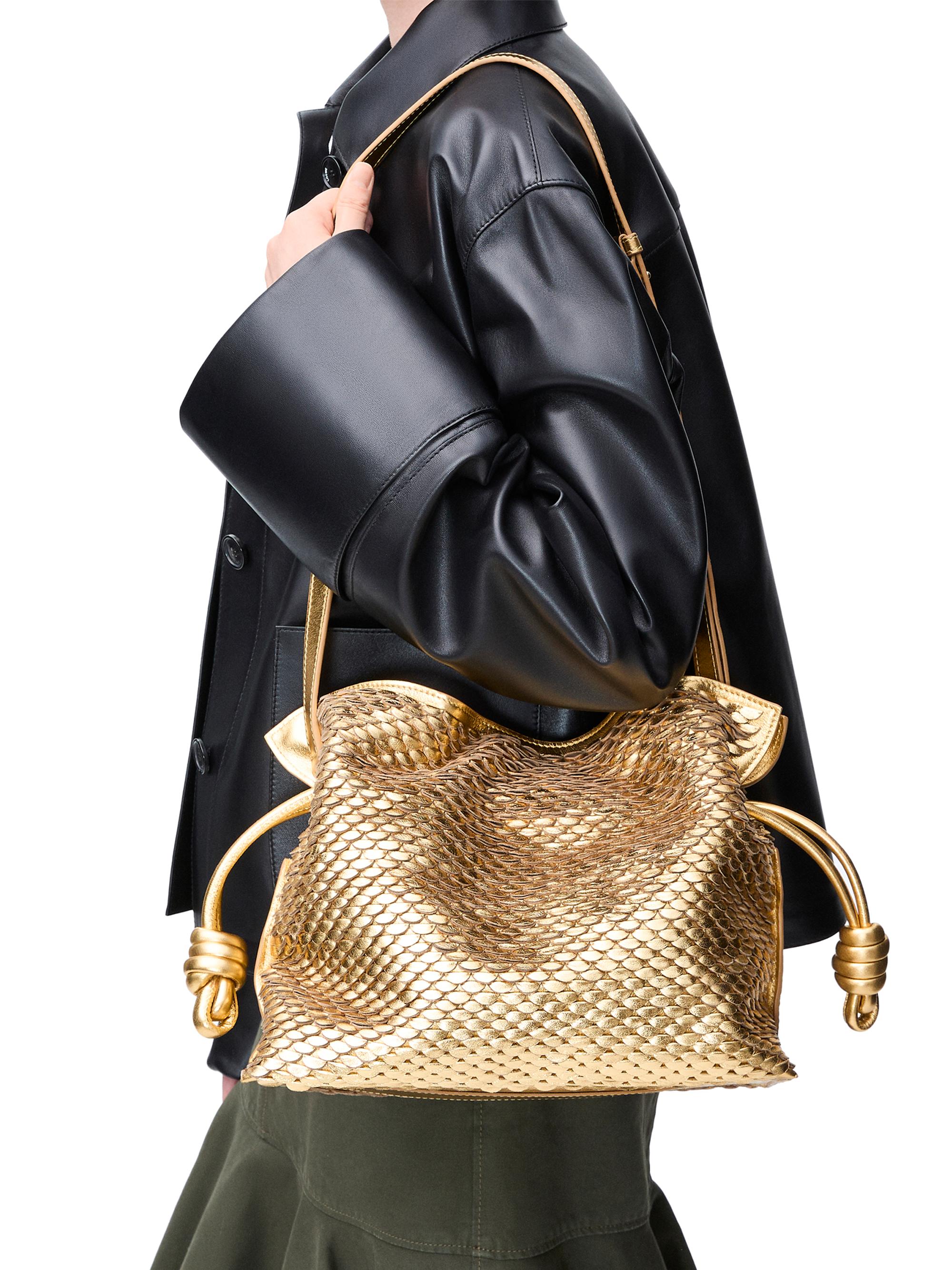 LOEWE Flamenco Scales Leather Clutch Saks Fifth Avenue