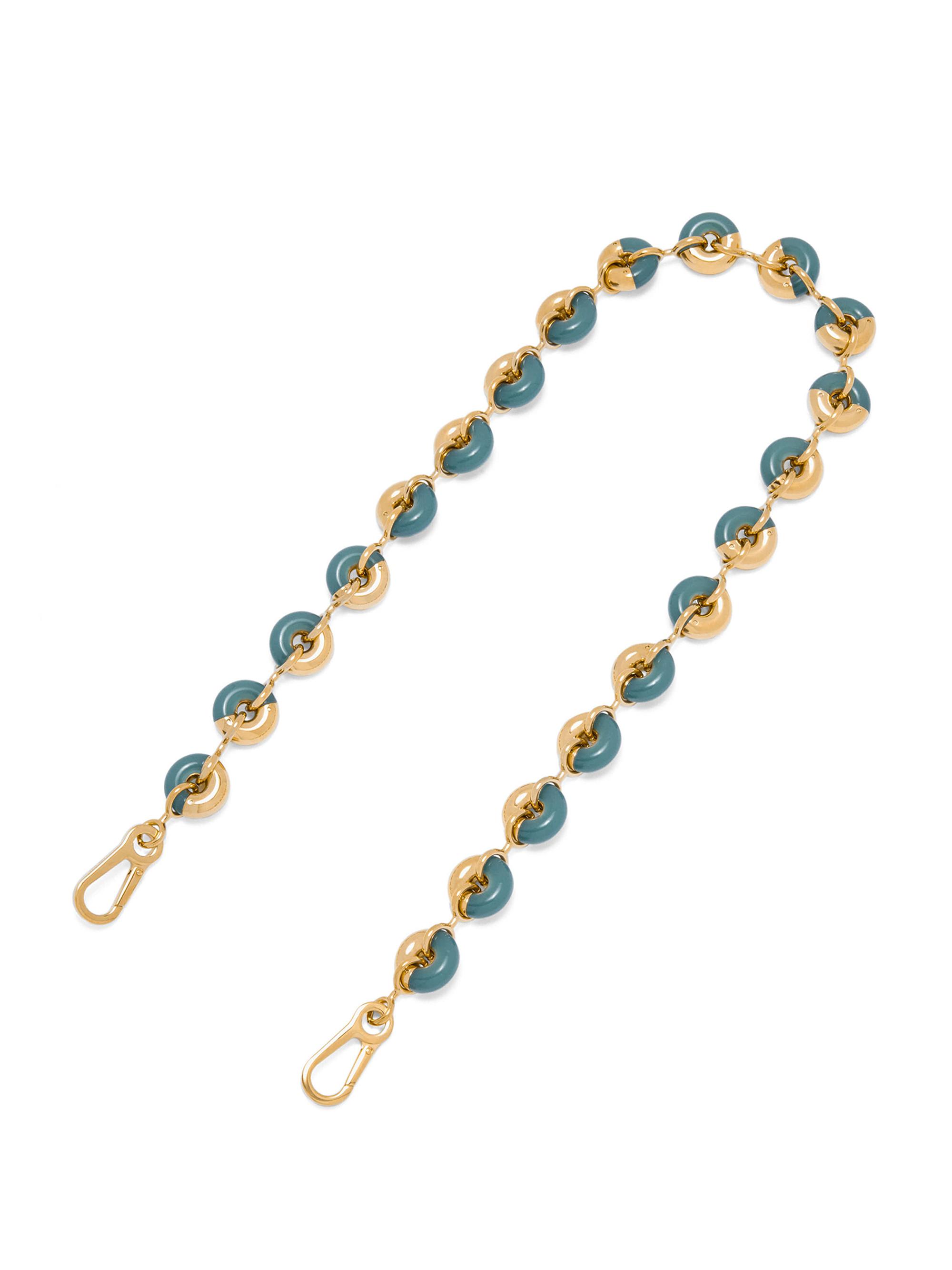 LOEWE Women's Donut Chain Mix Bag Charm - Vetiver Gold