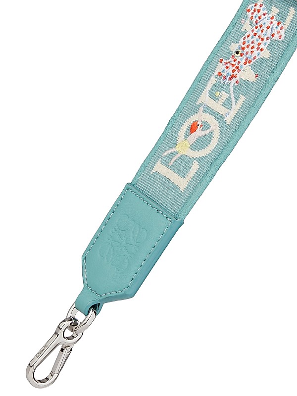 Shop LOEWE Suna Fujita x LOEWE Deep Sea Anagram Strap | Saks Shop LOEWE Suna Fujita x LOEWE Deep Sea Anagram Strap | Saks