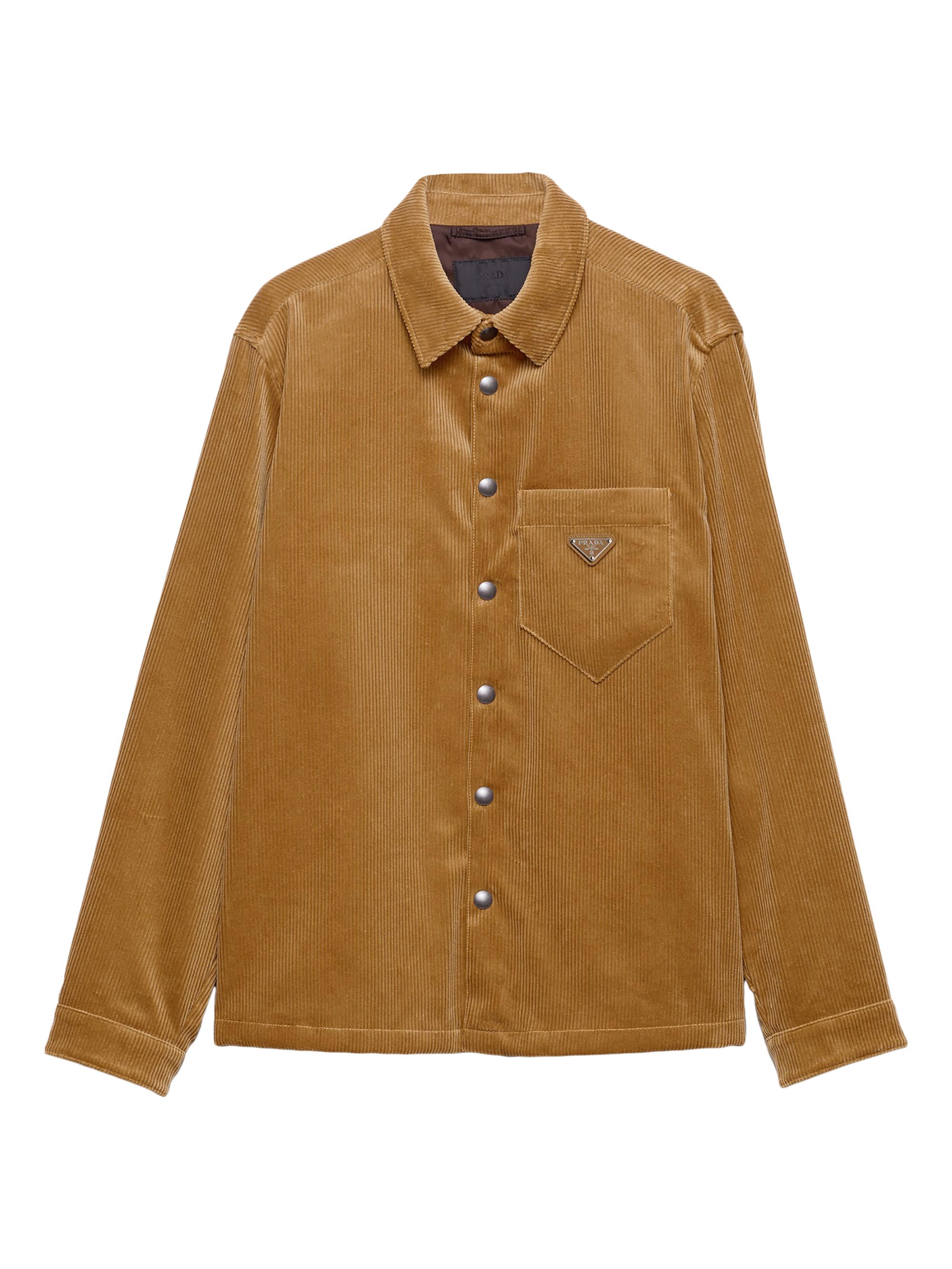 Prada Men's Corduroy Shirt - Yellow