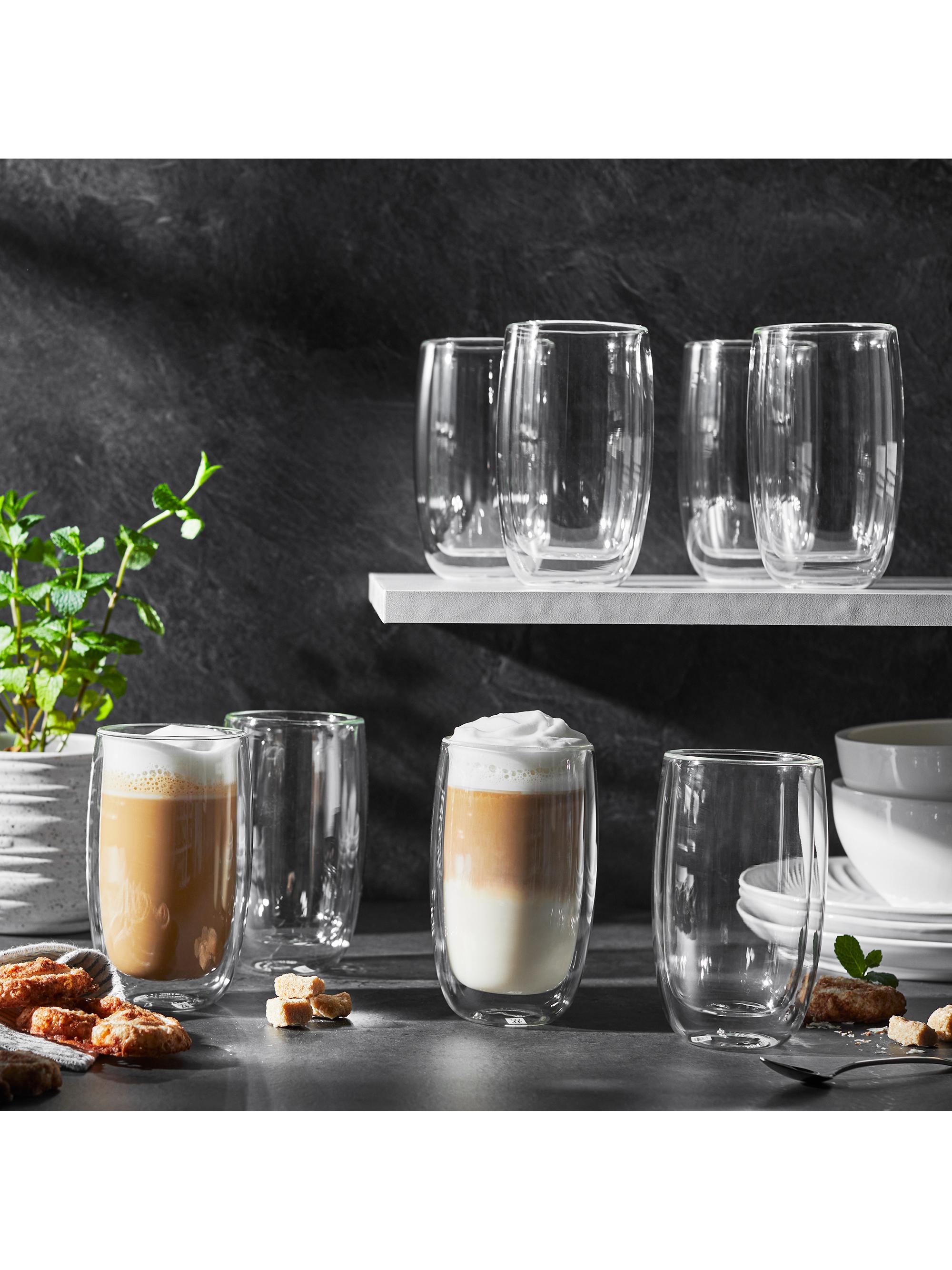 ZWILLING J.A. Henckels Sorrento 8 Piece Double Wall Glass Latte