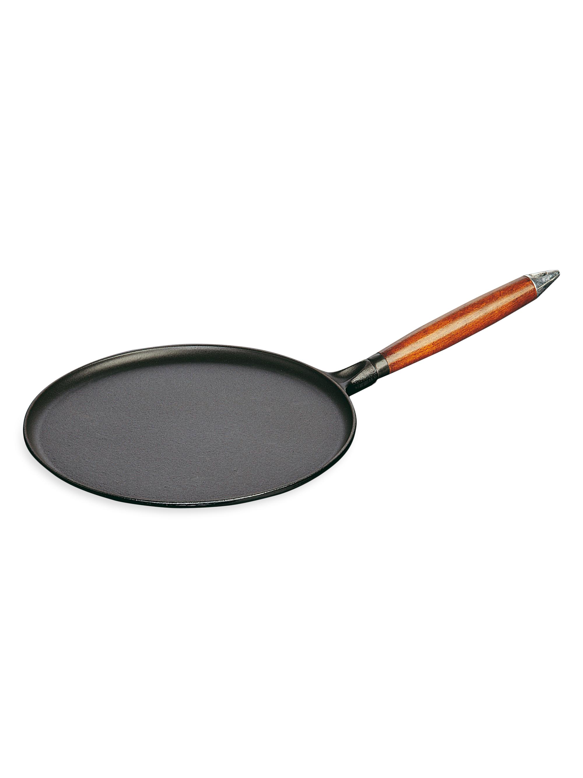 Staub Cast Iron 11''Crepe Pan with Spreader and Spatula - Matte Black