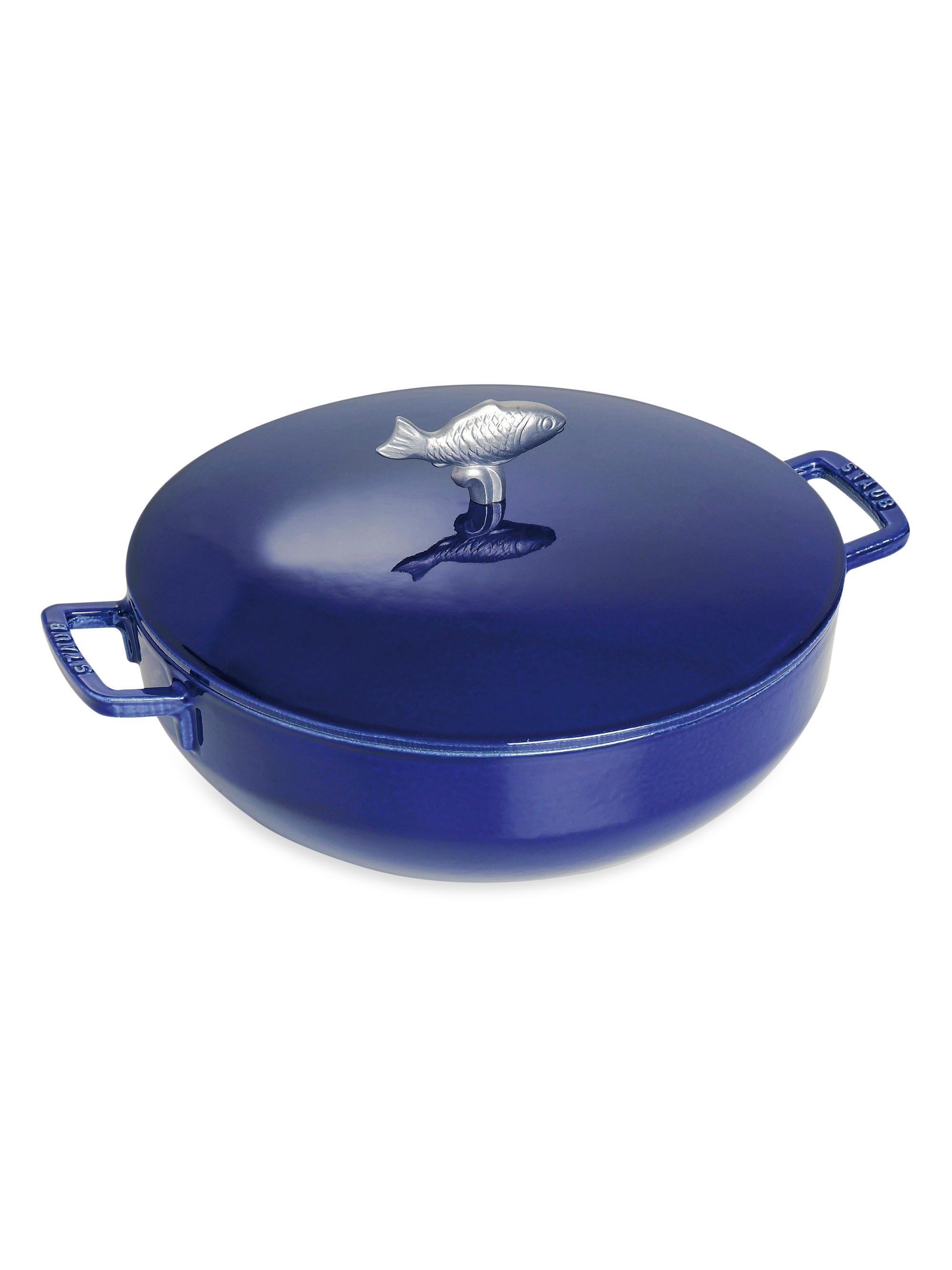 Staub Cast Iron 5-Quart Bouillabaisse Pot - Dark Blue