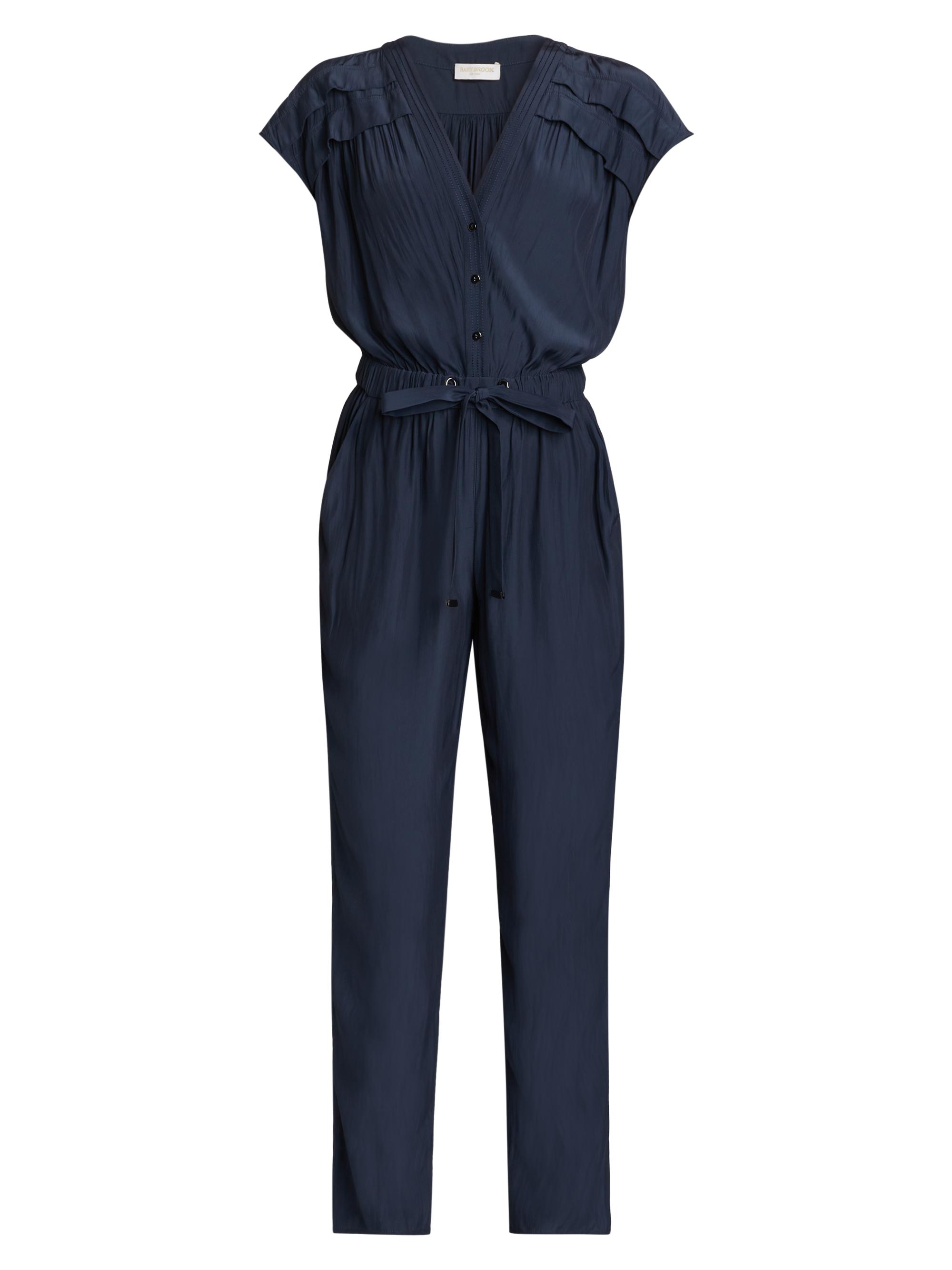 Ramy Brook Women's Aletha Tie-Waist Short-Sleeve Jumpsuit - Navy
