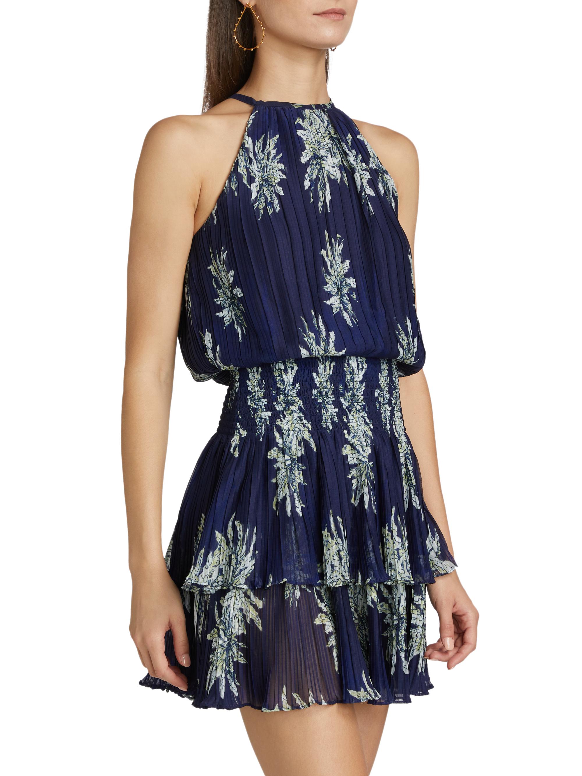 Ramy Brook Donnielle Floral Halter Minidress | Saks Fifth Avenue
