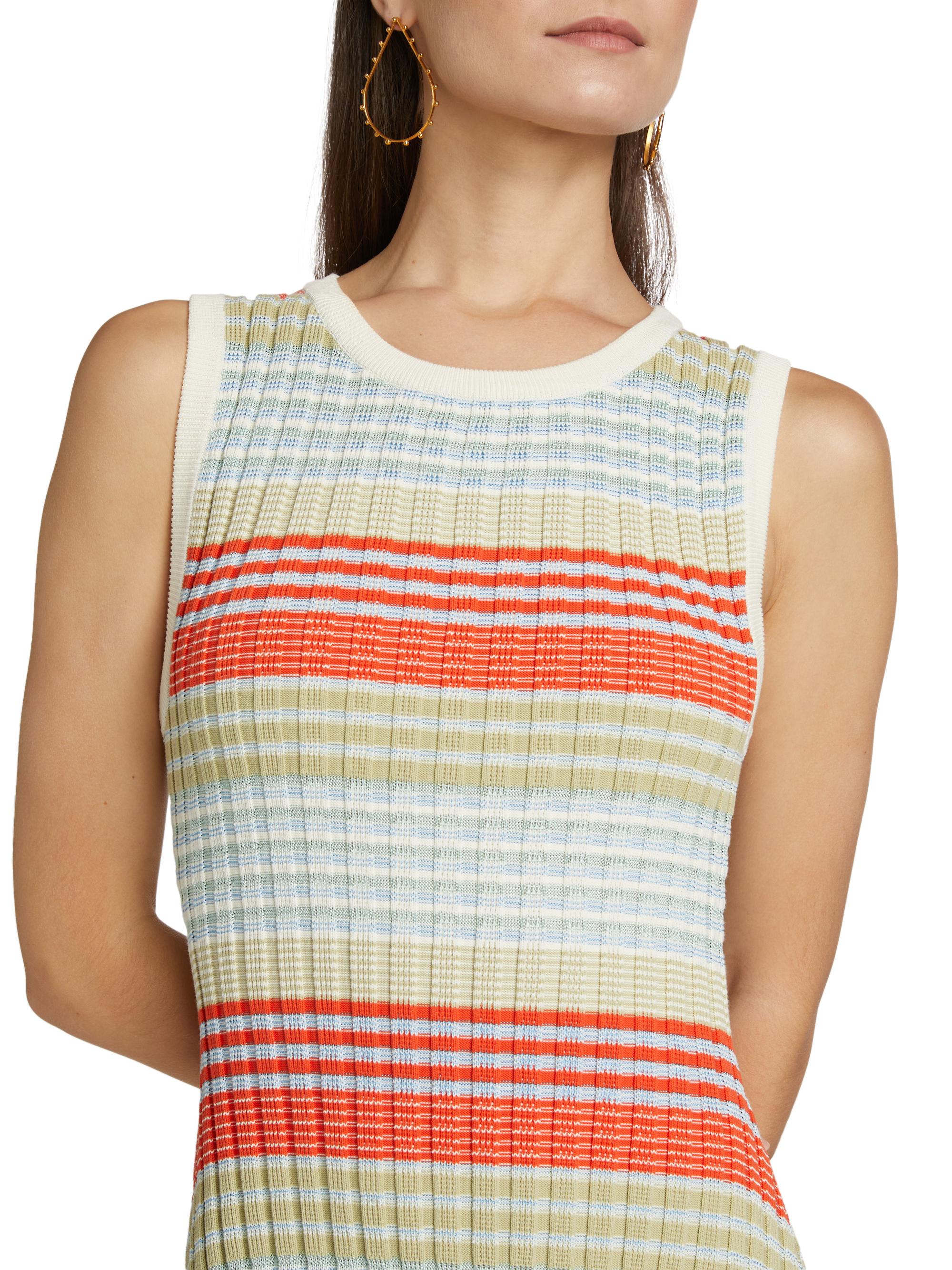 Ramy Brook Cailin Stripe Rib-Knit Minidress | Saks Fifth Avenue