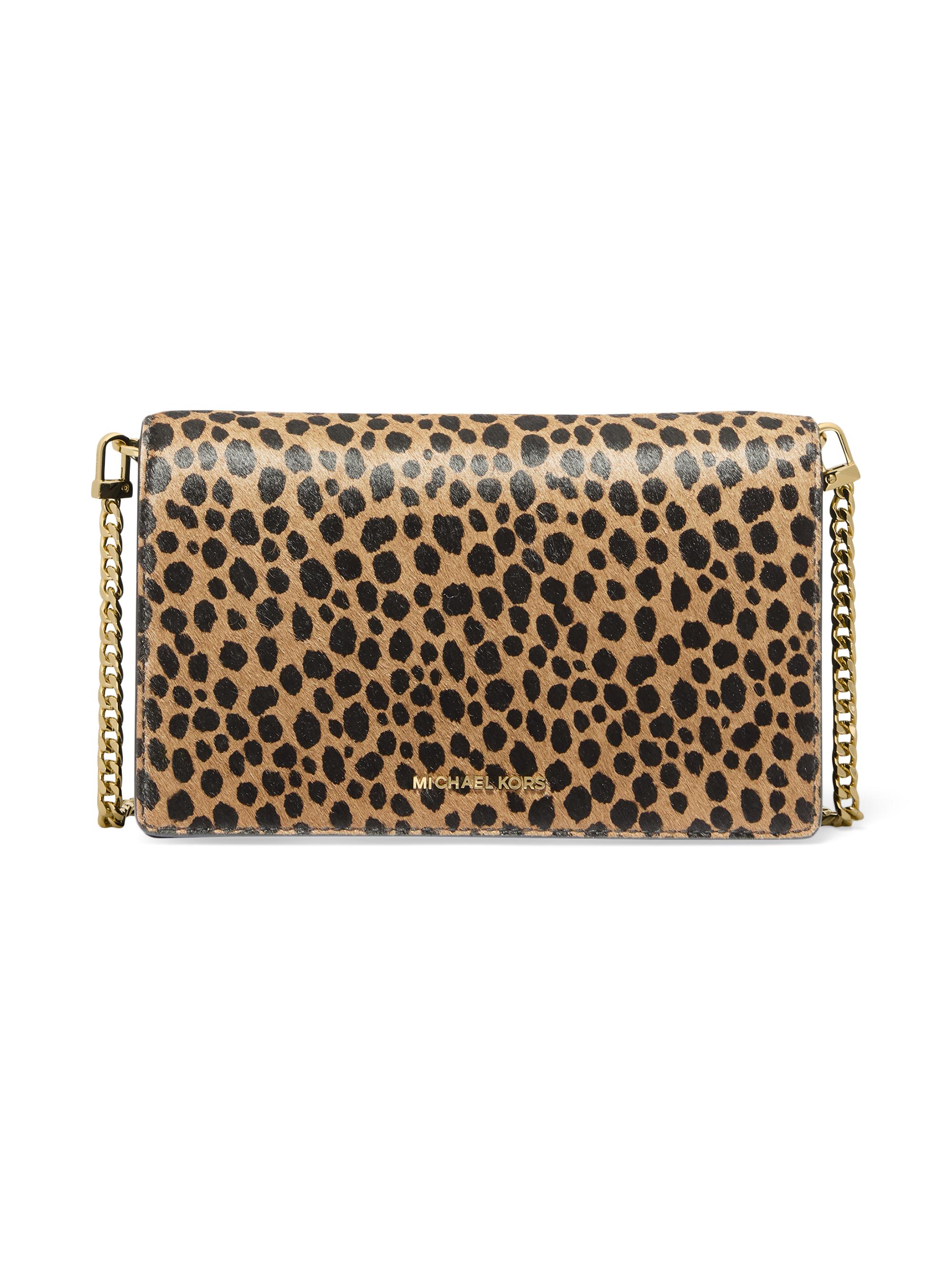 MICHAEL Michael Kors Women's Jet Set Leather Crossbody Bag - Husk Multi