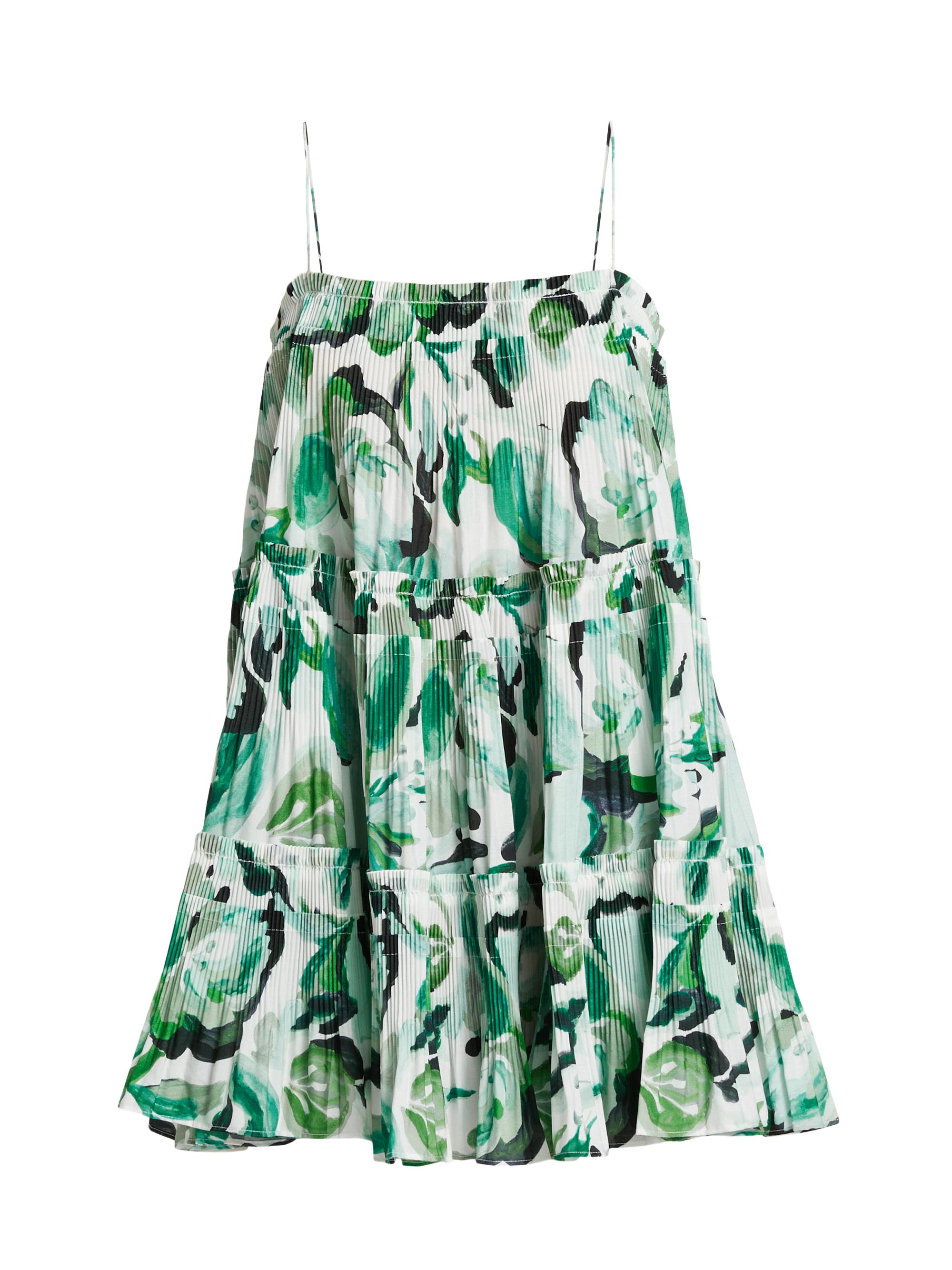 Acler Women's Shandon Pleated Minidress - Teal Grove