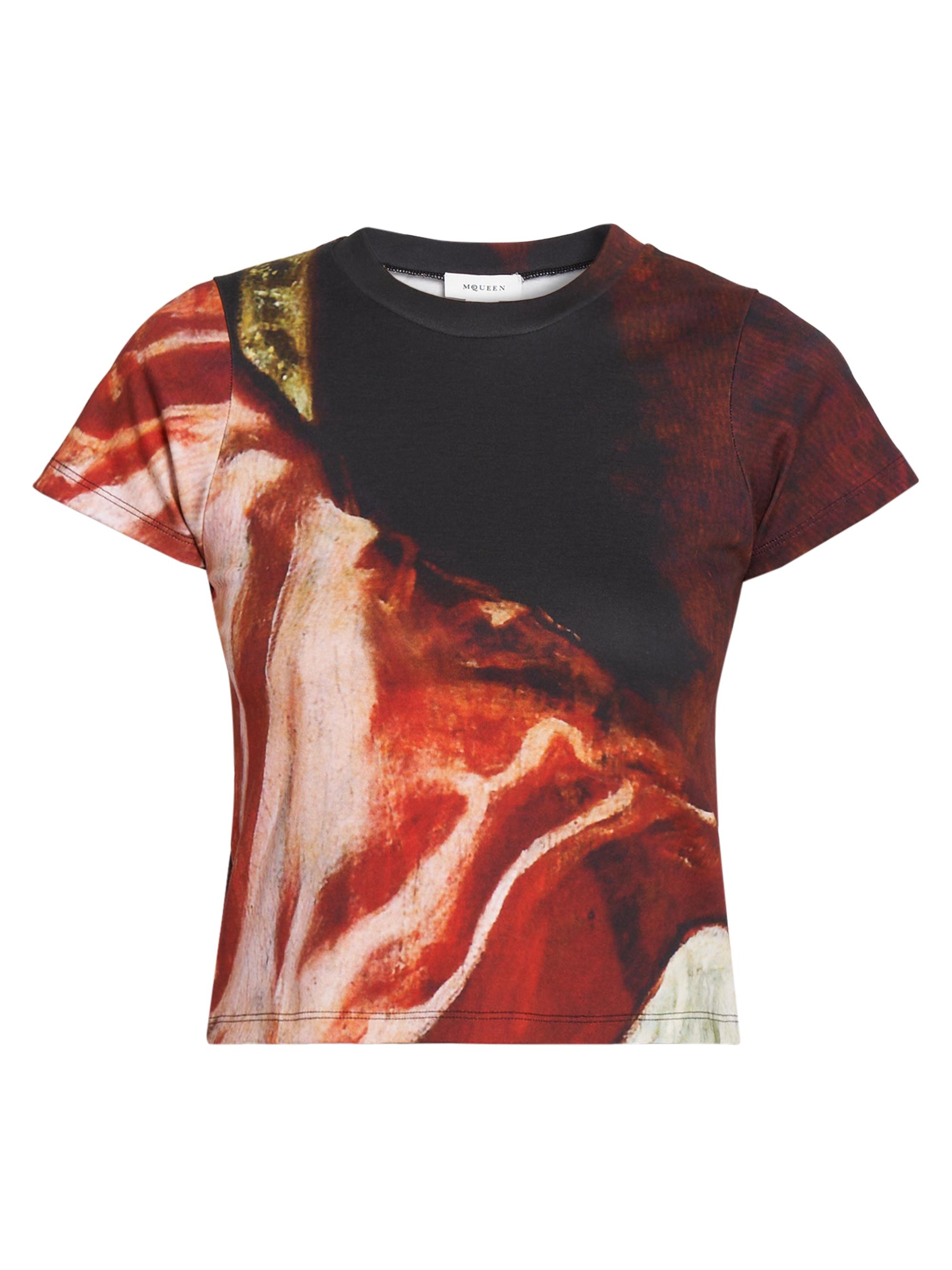 McQueen Women's Velazquez Printed Cotton T-Shirt - Multicolour