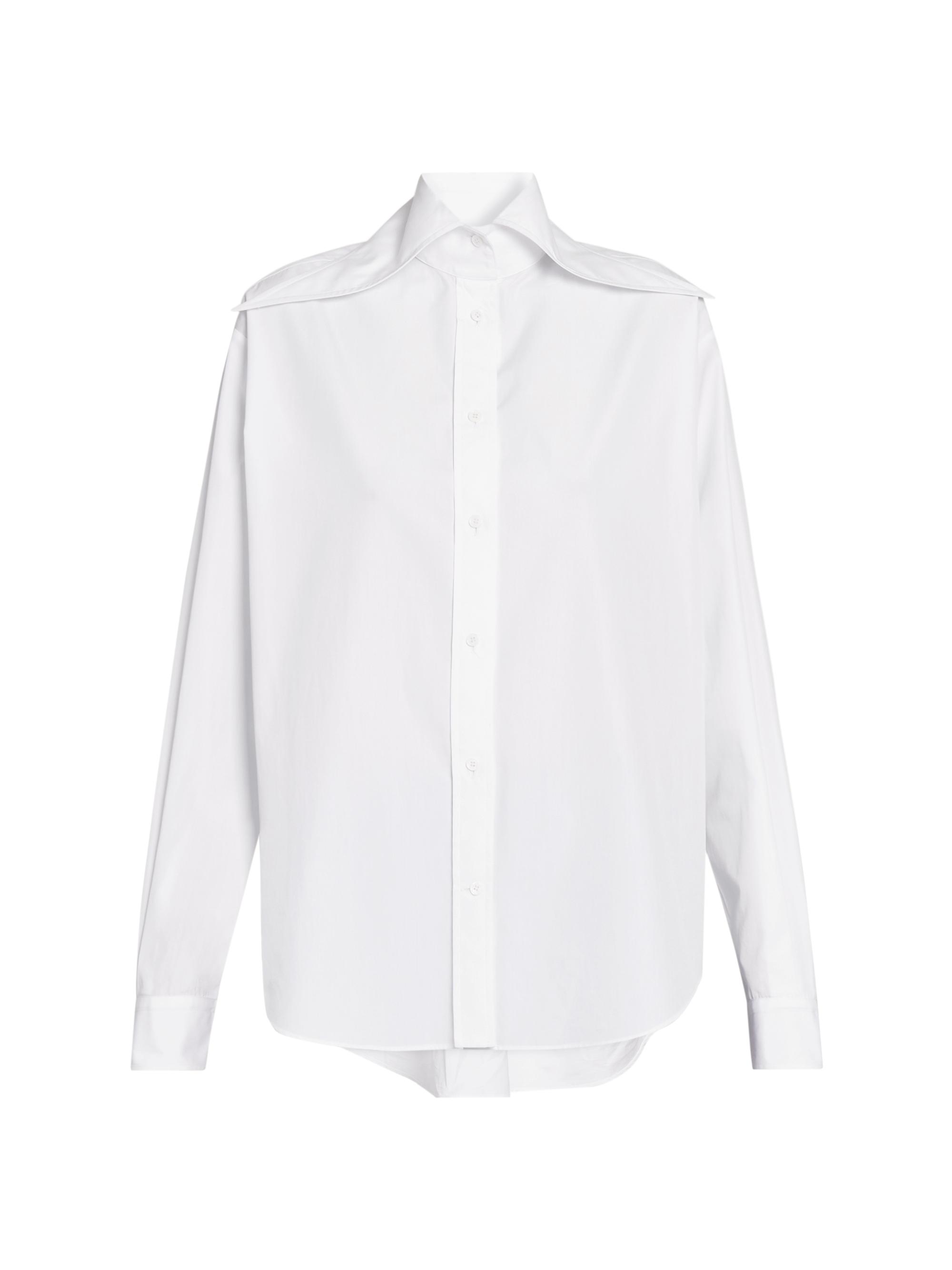 Prada Embroidered Poplin Shirt | Saks Fifth Avenue