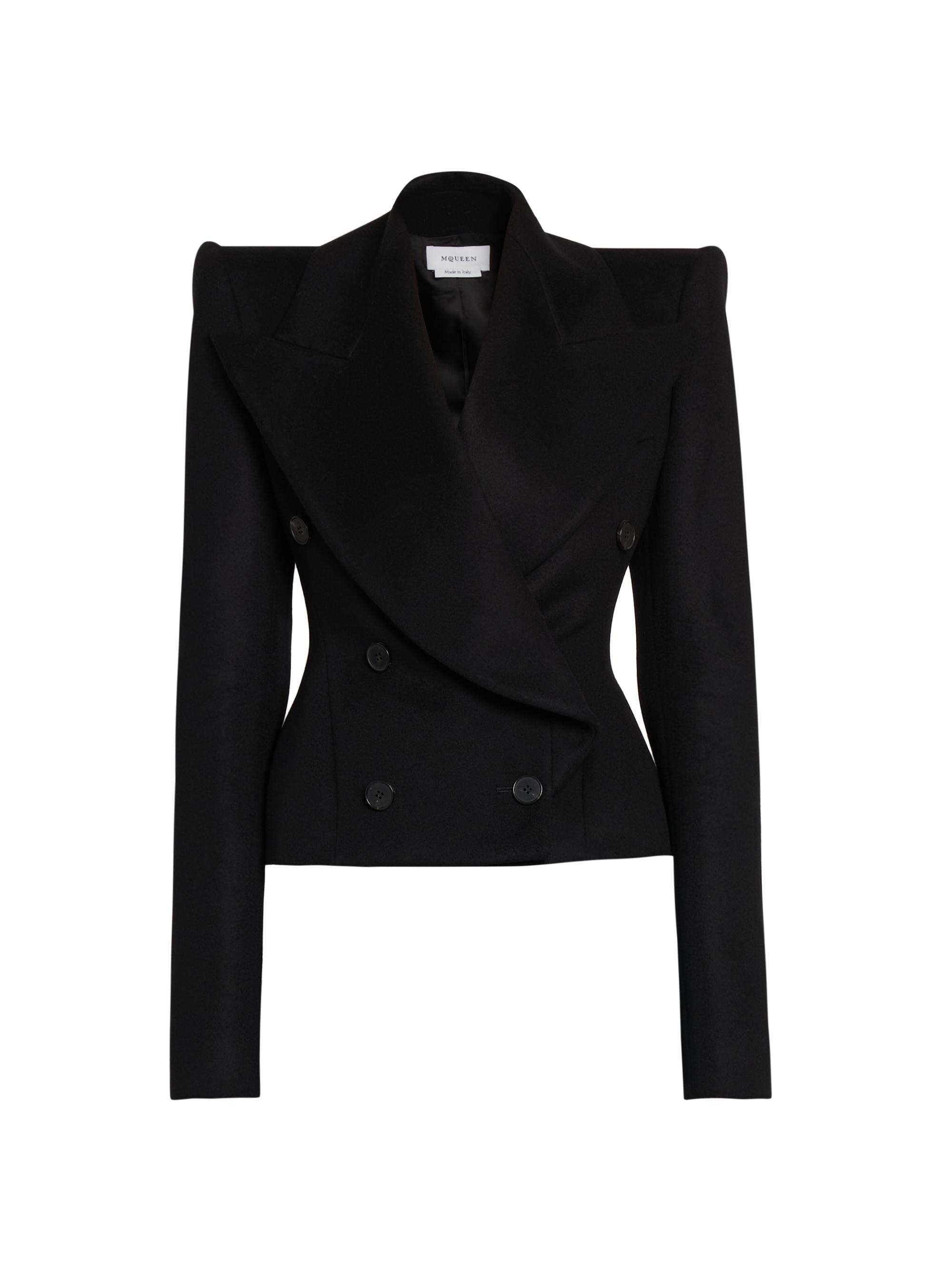 Nina Ricci Double-Breasted Satin Peplum Blazer | Saks Fifth Avenue