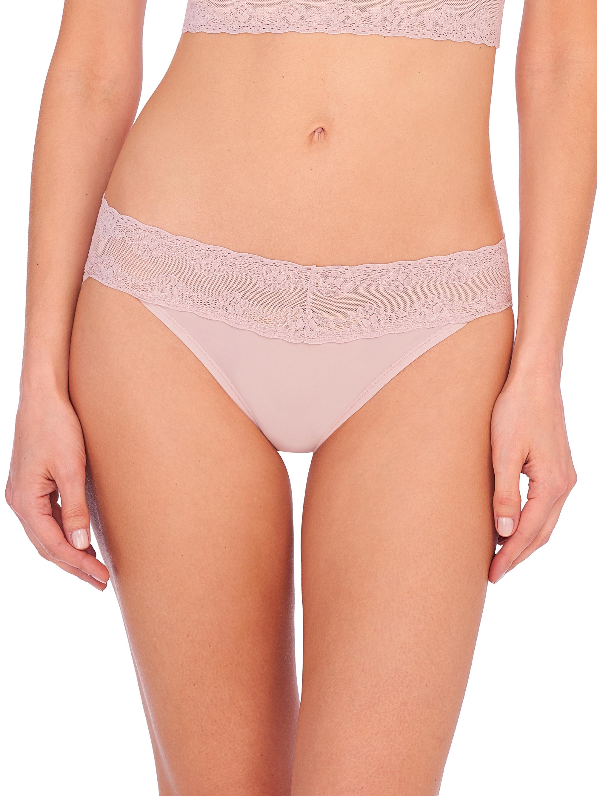 Natori Women's Bliss Perfection Lace Trim One Size Bikini Brief - Minty