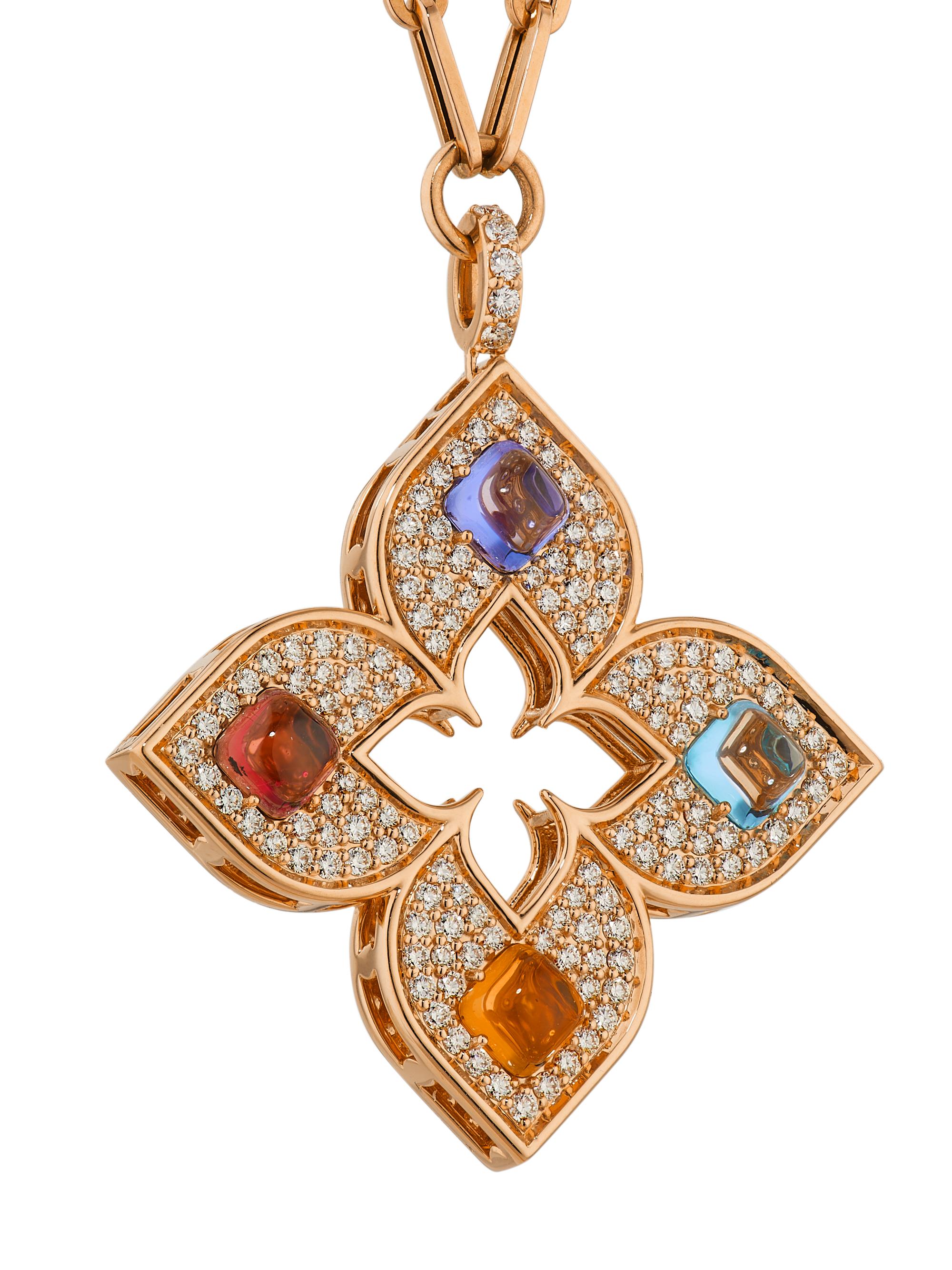 Roberto Coin Venetian Princess Carnivale 18K Rose Gold & Multi