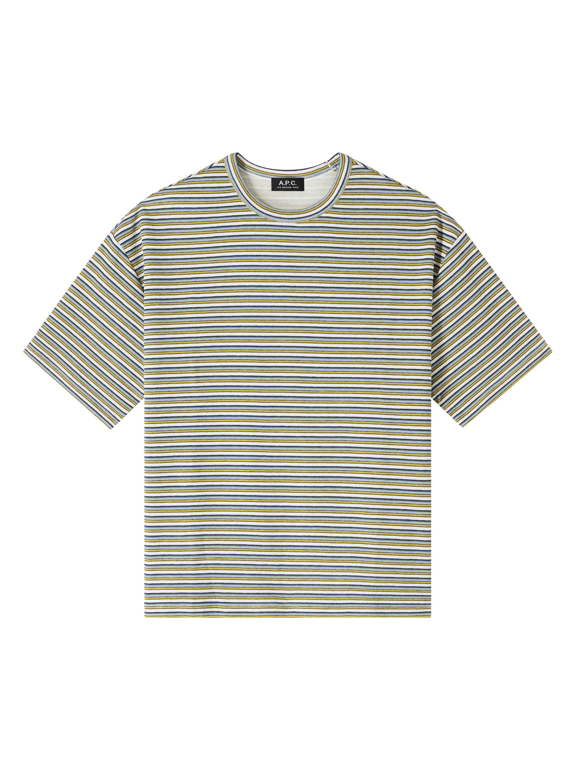 A.P.C. Men's Bahia Striped T-Shirt - Ecru