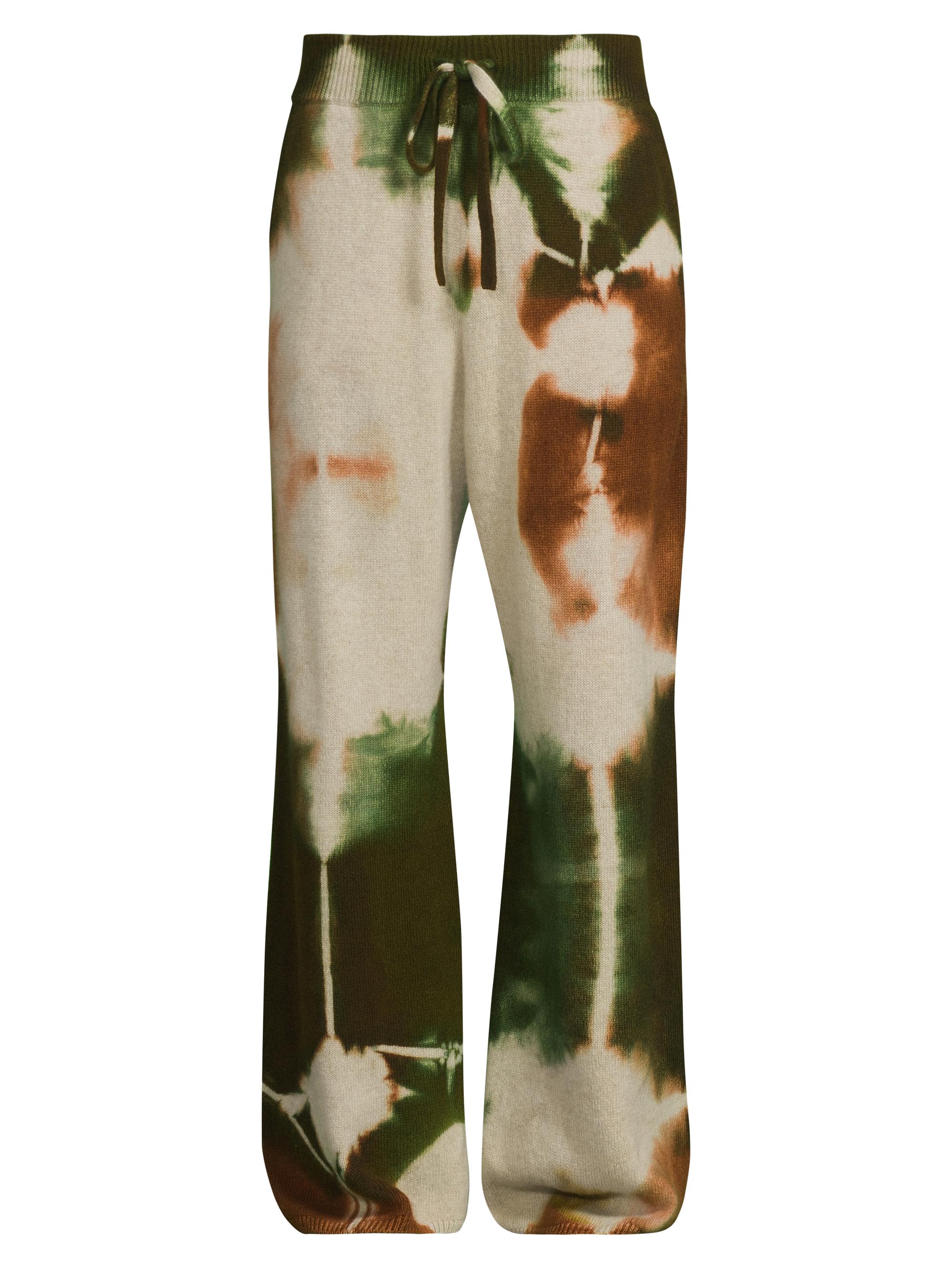 The Elder Statesman Men's Rorschach Cashmere Lounge Pants -  Brown