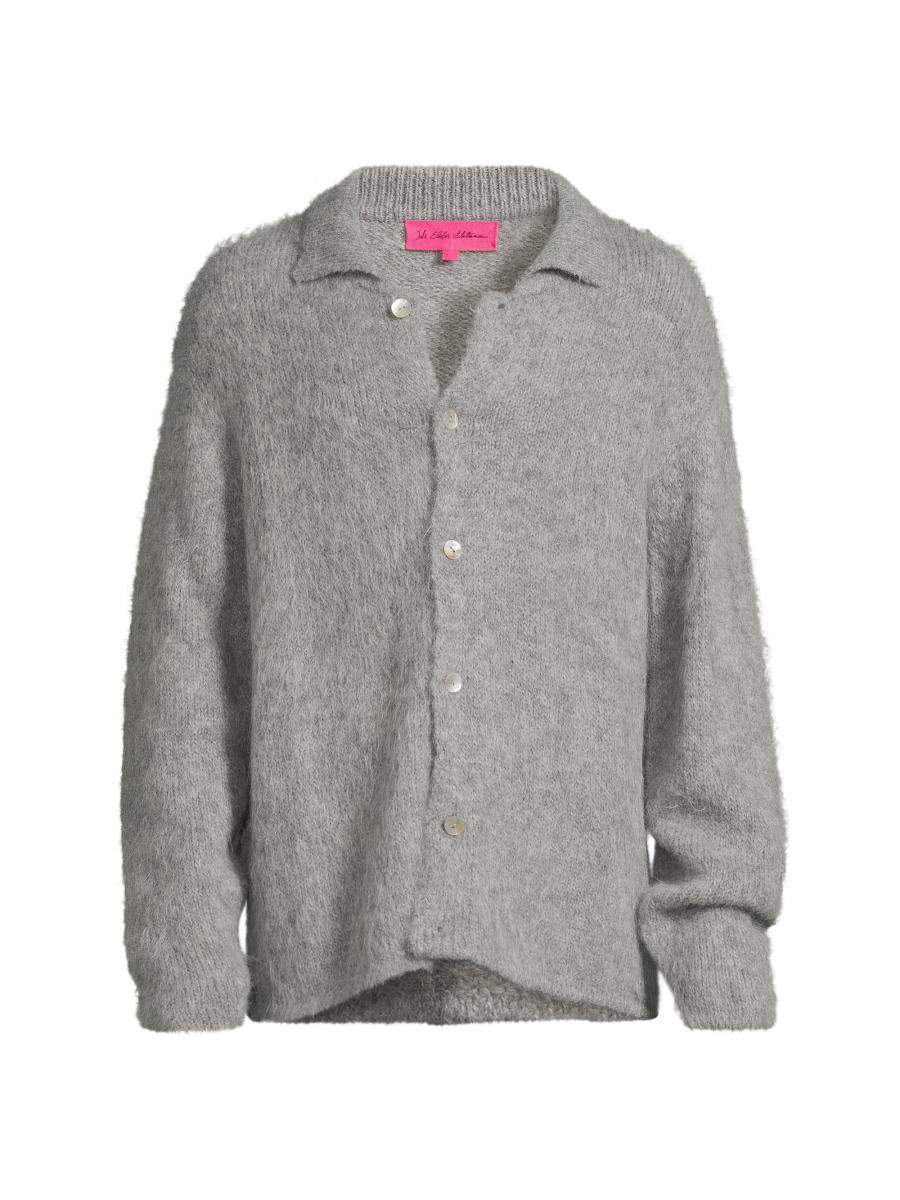 The Elder Statesman Thistle Alpaca Cardigan | Saks Fifth Avenue
