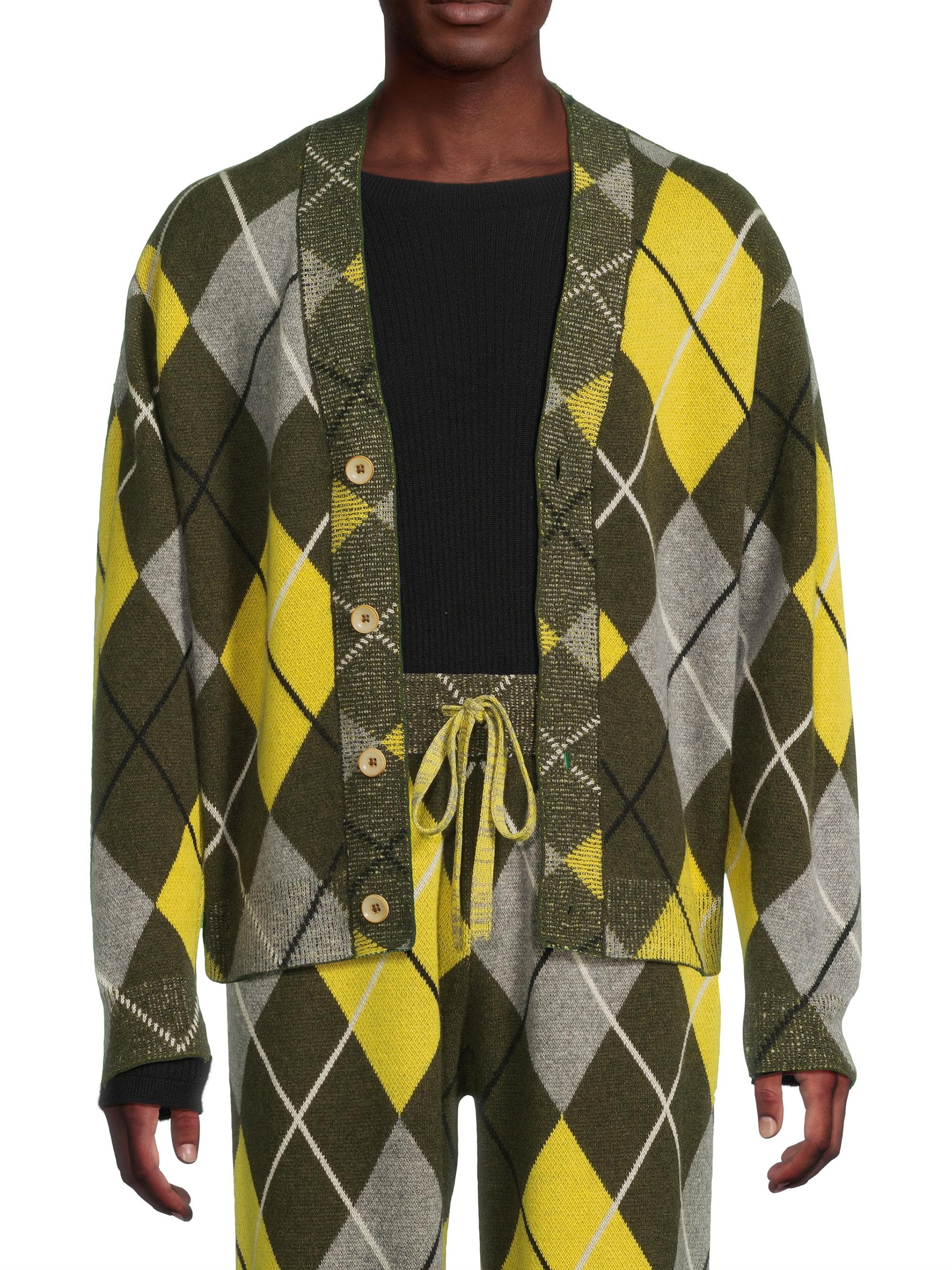 The Elder Statesman Argyle Cashmere Cardigan | Saks Fifth Avenue