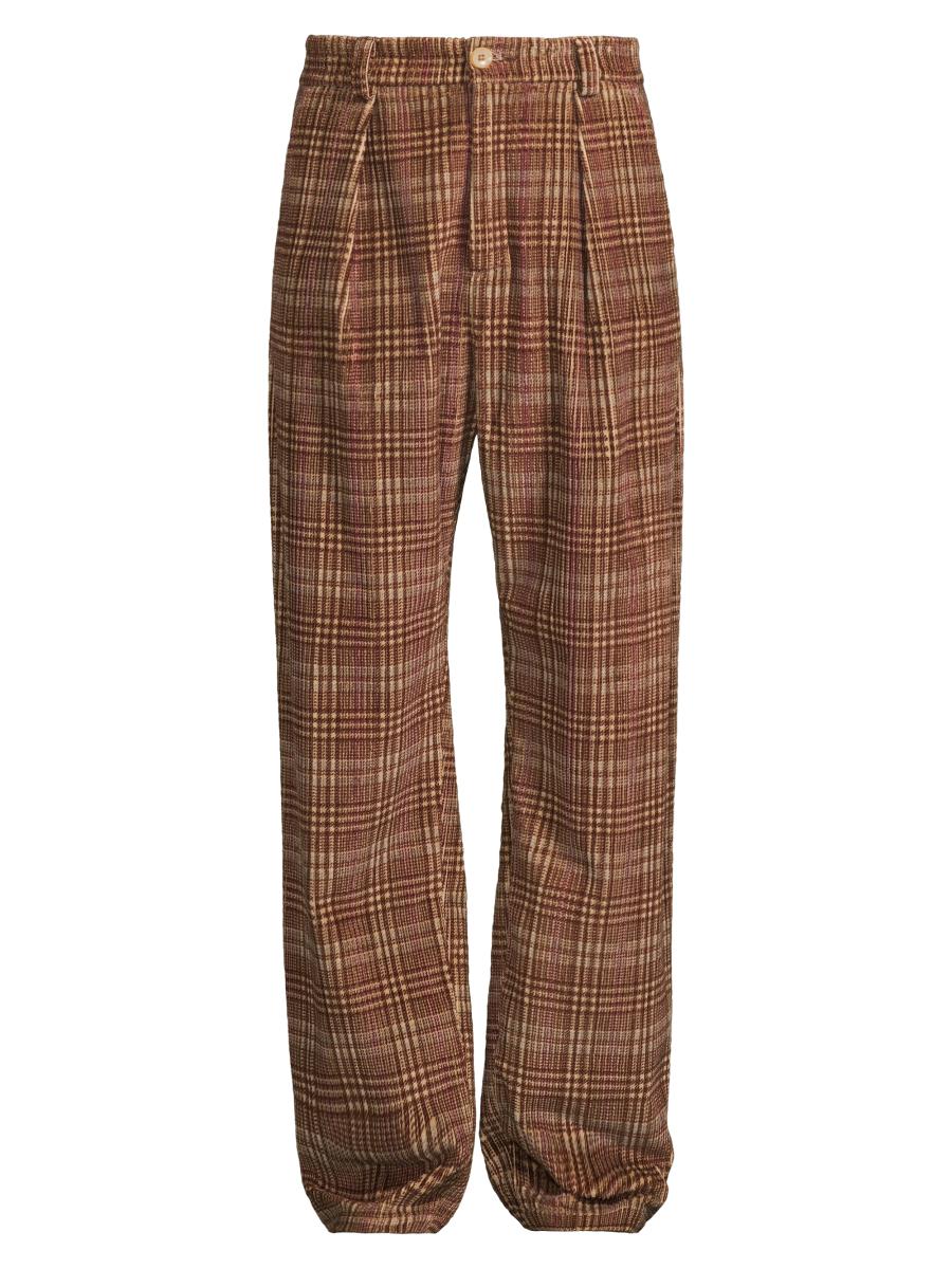 The Elder Statesman Jocky Plaid Corduroy Pants | Saks Fifth