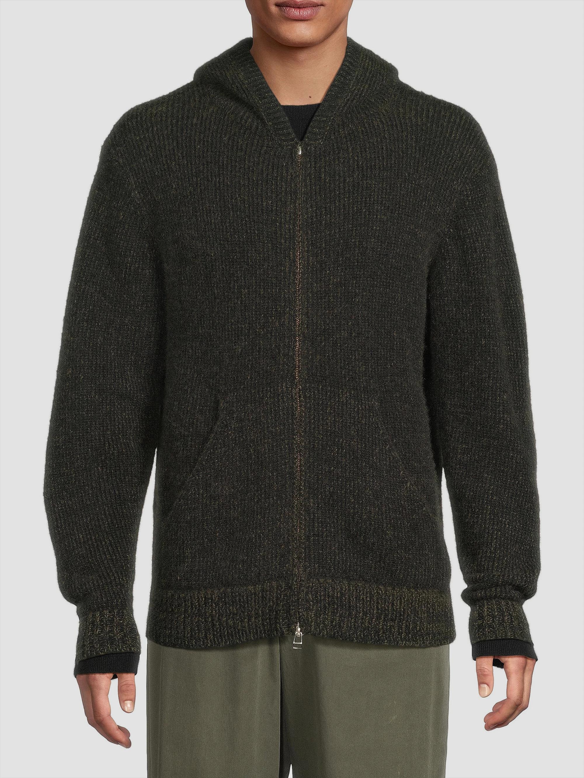 The Elder Statesman Rib-Knit Cashmere Zip Hoodie | Saks Fifth Avenue