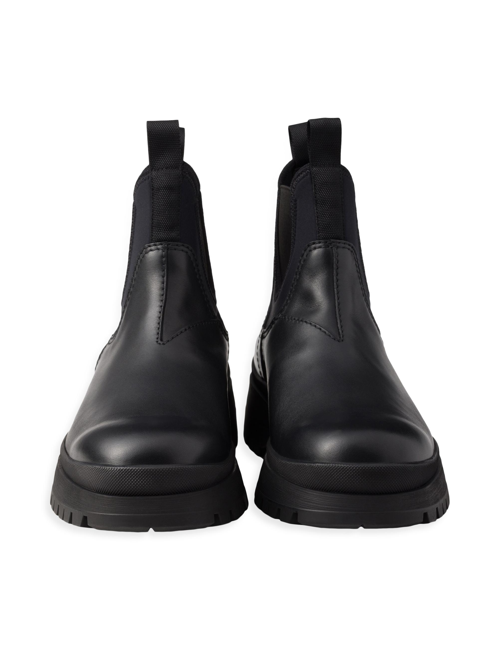 Prada Leather and Stretch Fabric Chelsea Boots | Saks Fifth Avenue