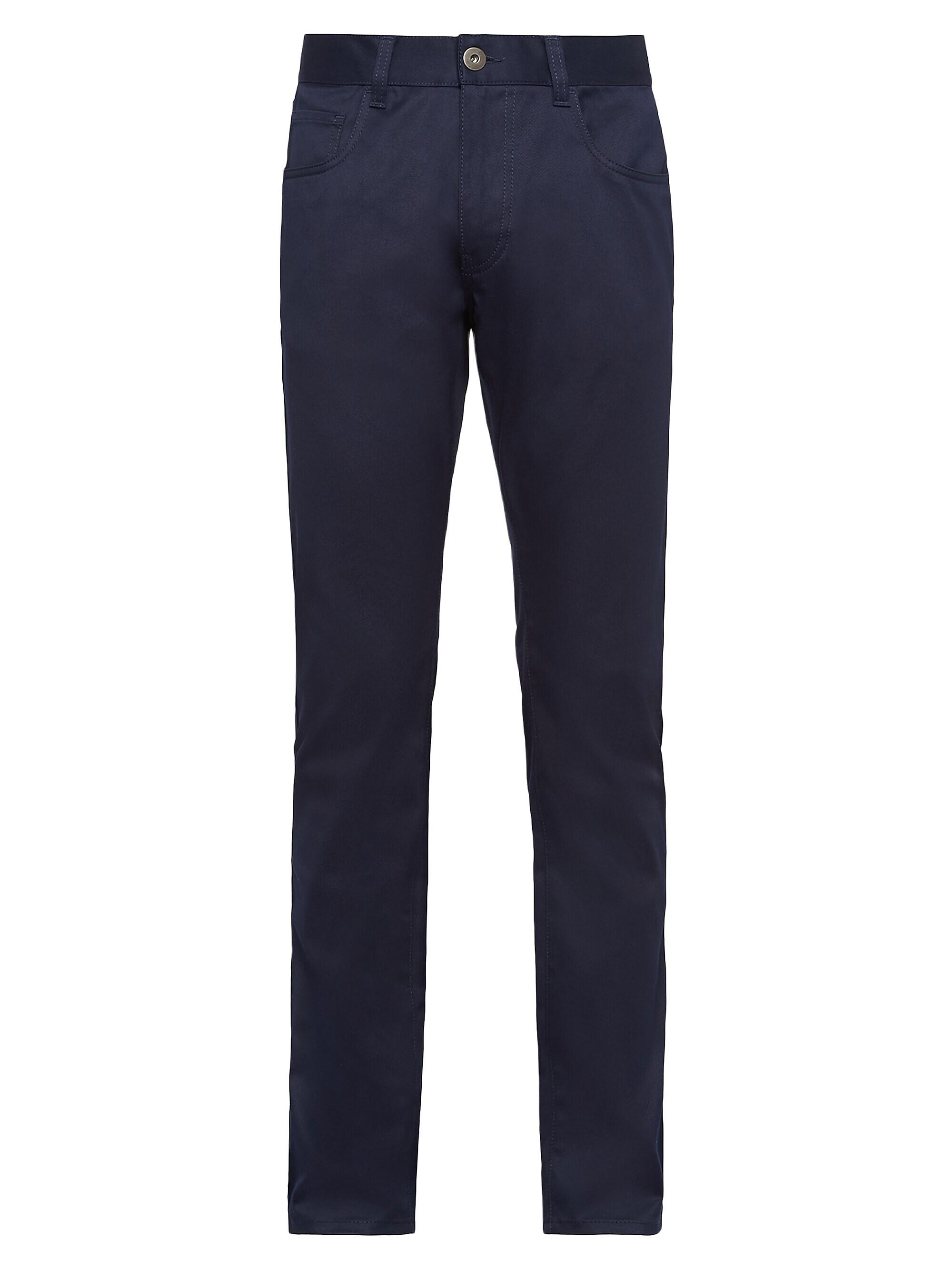 Prada Men's Five-Pocket Stretch Drill Jeans - Blue