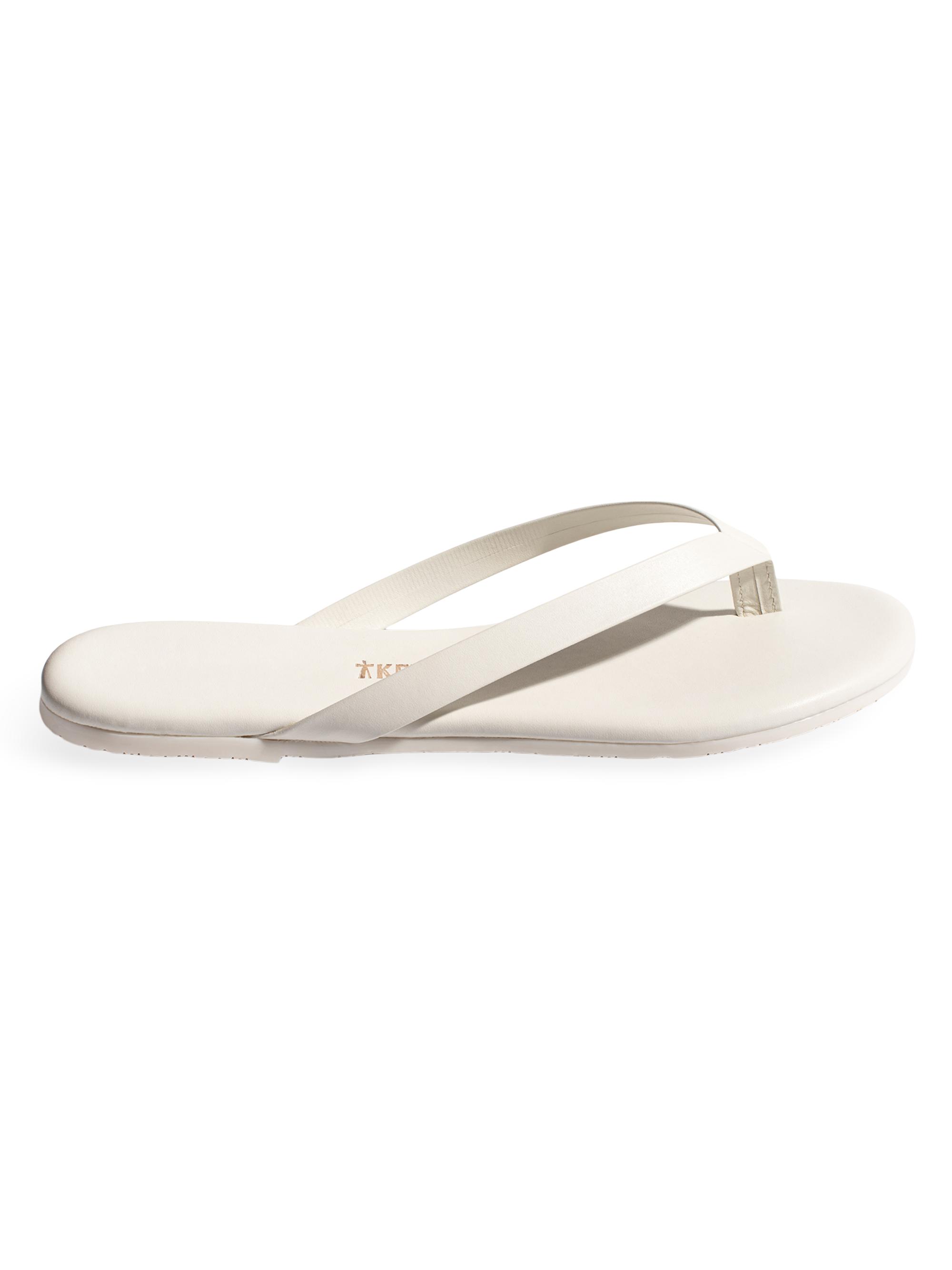 Tkees Women's The Boyfriend Leather Sandals - Cream