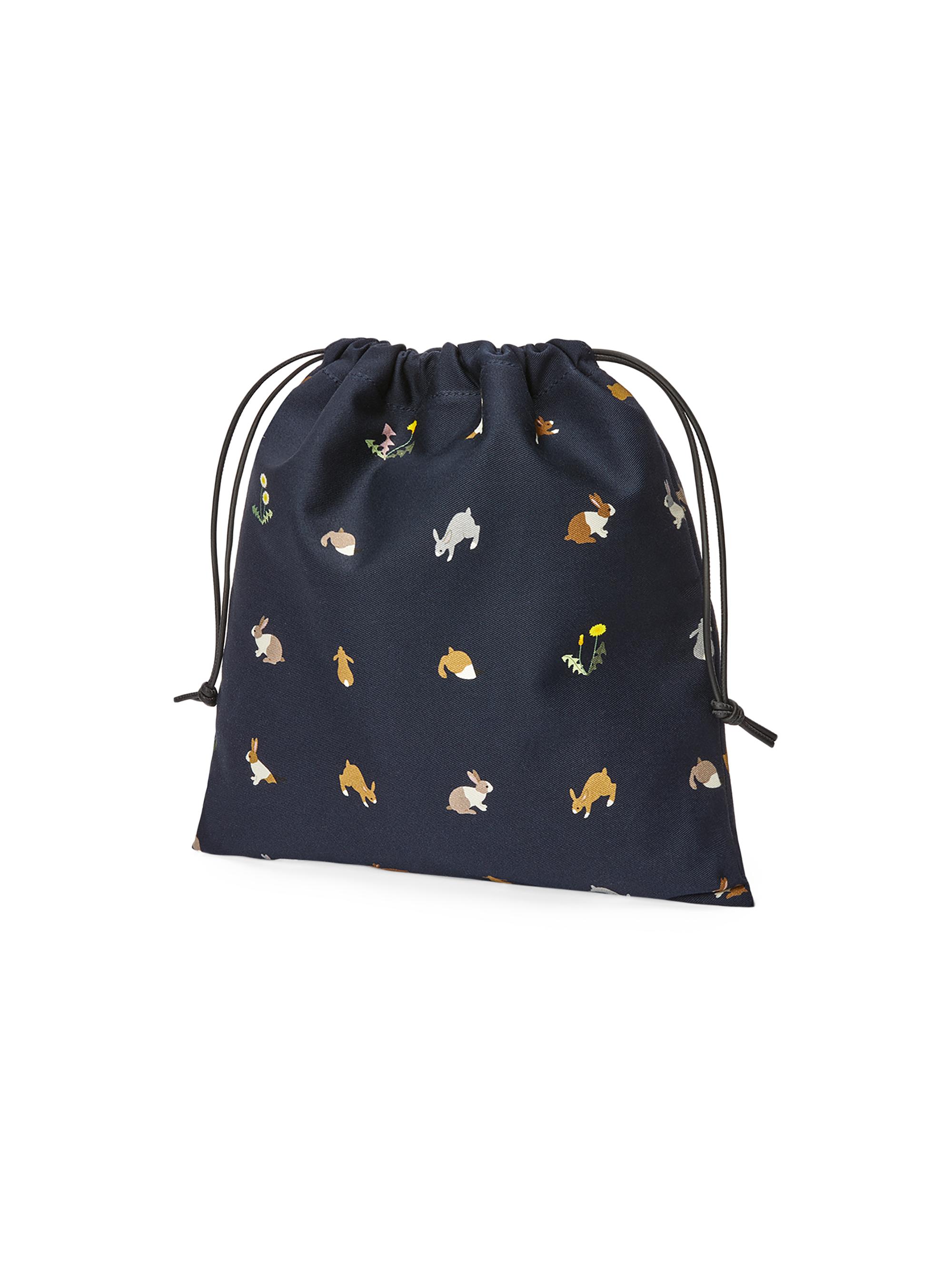 ロエベ LOEWE × Suna Fujita 巾着ポーチ うさぎ LOEWE Suna Fujita x LOEWE Bunnies Cotton Drawstring Pouch