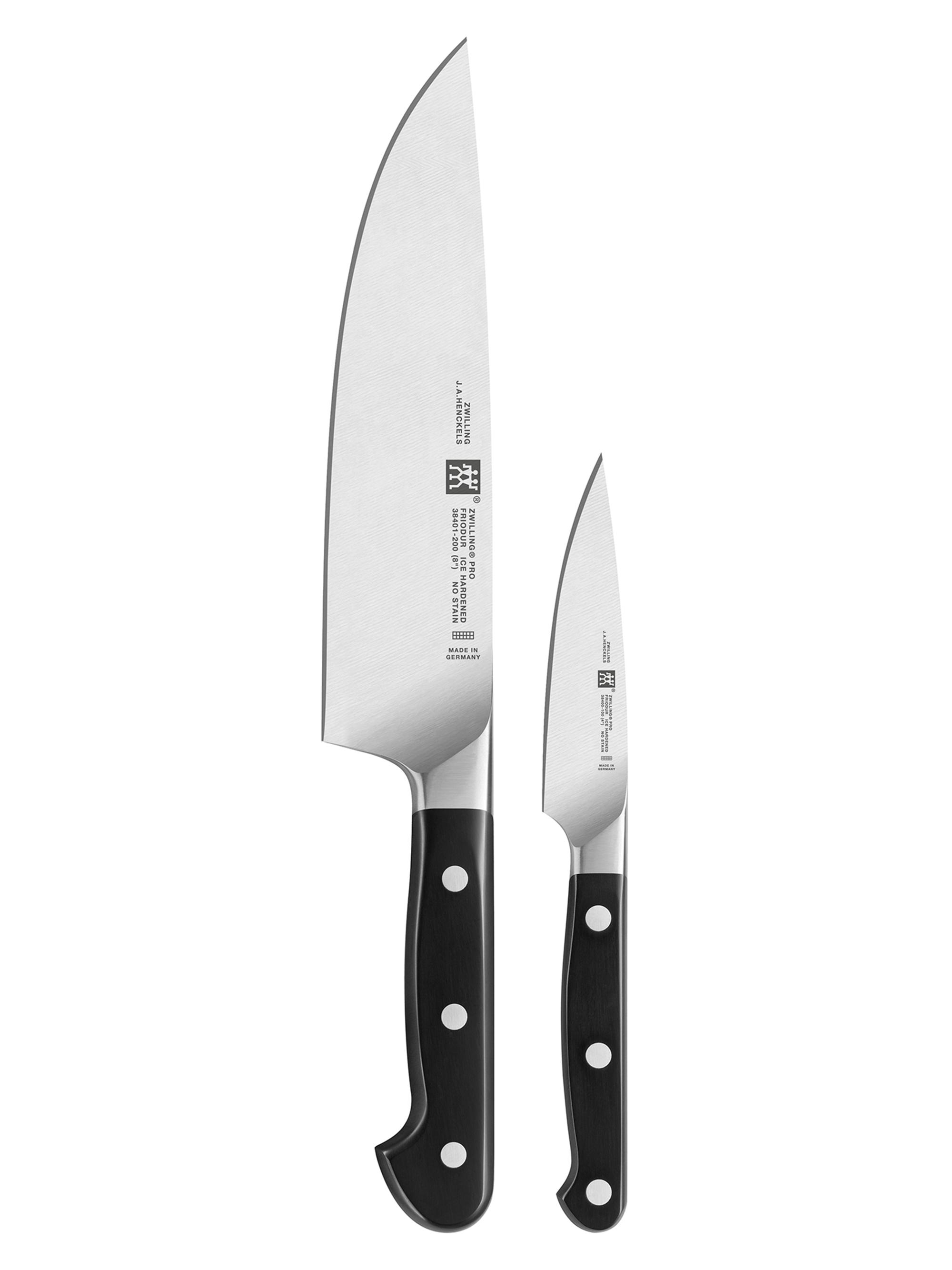 ZWILLING J.A. Henckels Pro 2 Piece Chef's Set - Black
