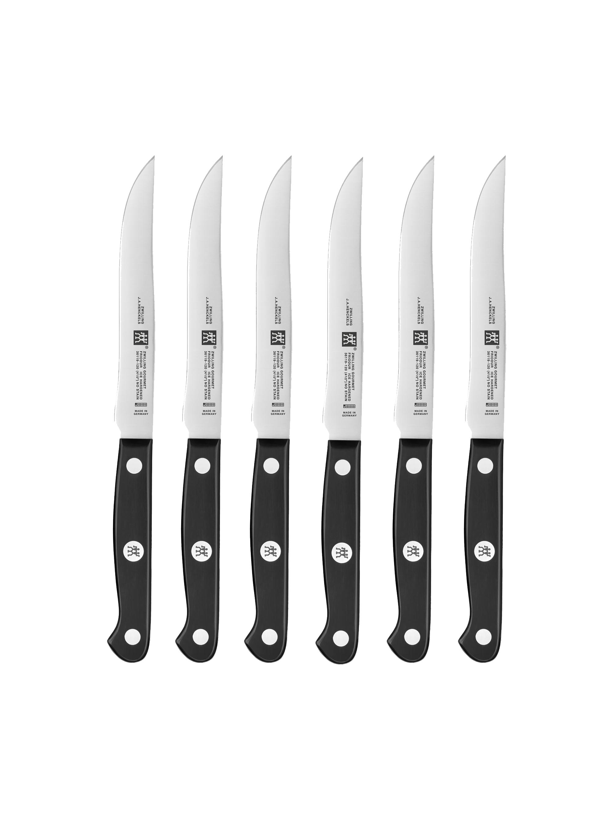 ZWILLING J.A. Henckels Gourmet 6 Piece Steak Knife Set - Stainless Steel