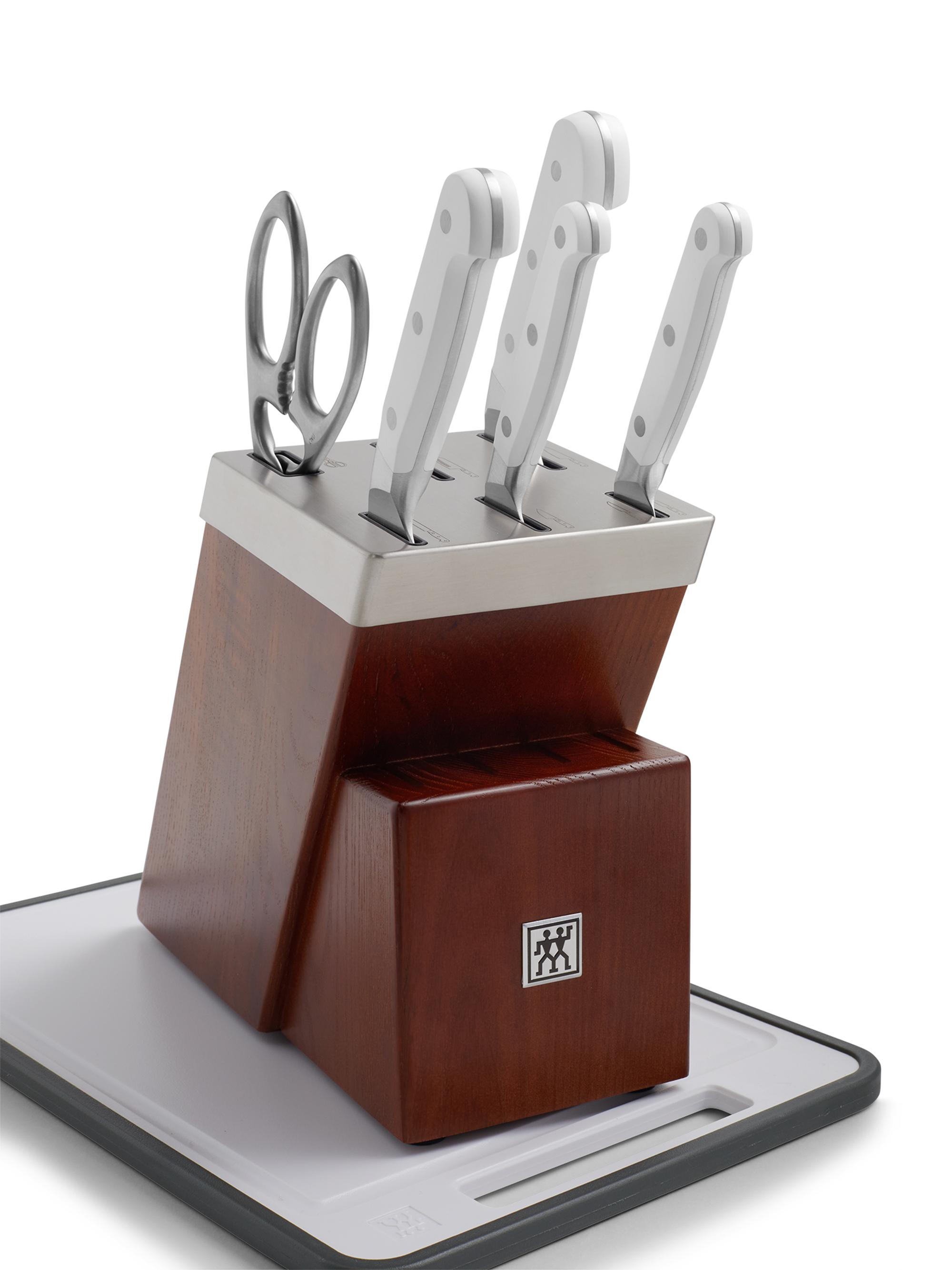ZWILLING J.A. Henckels Pro Le Blanc 7 Piece Self-Sharpening Knife Block Set - White