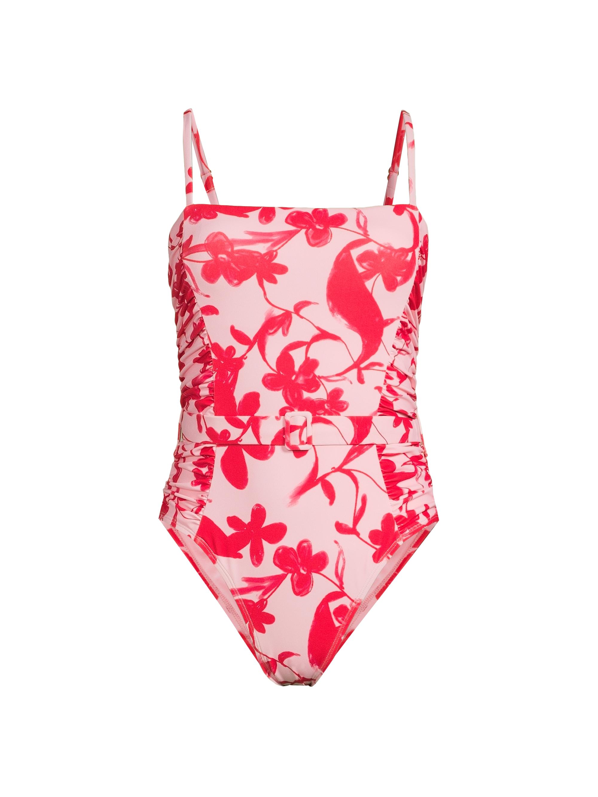 Hutch Women's Jenny One-Piece Swimsuit - Lipstick Optimistic Floral