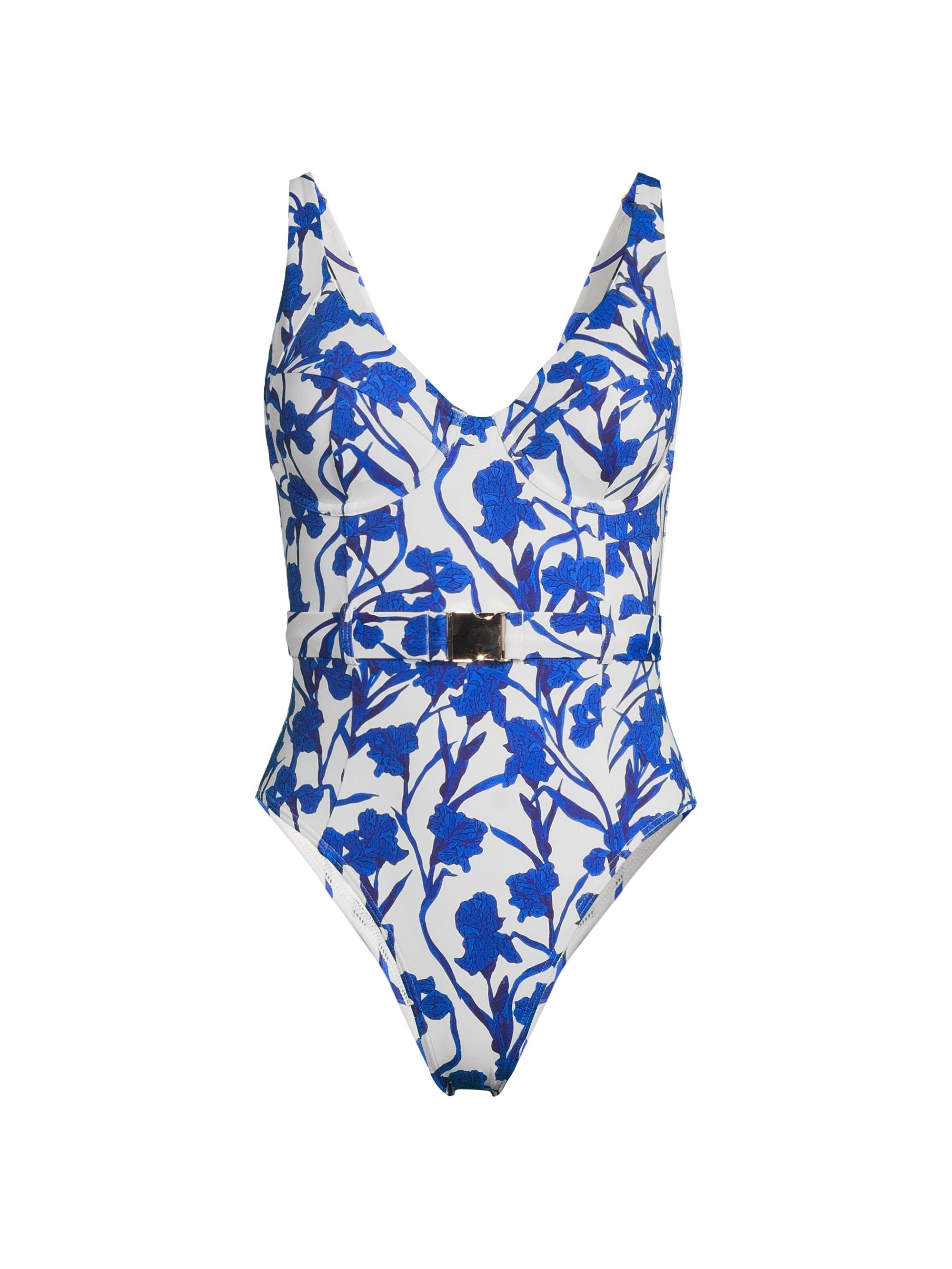 Hutch Women's Sally Vines One-Piece Swimsuit - Cobalt Vining Orchids