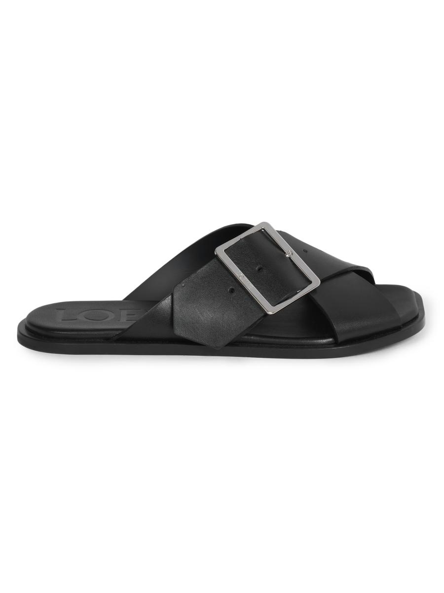 サンダル・ミュール Loewe \"Petal Belt\" sandals LOEWE Petal Belt Sandals | Black | FARFETCH