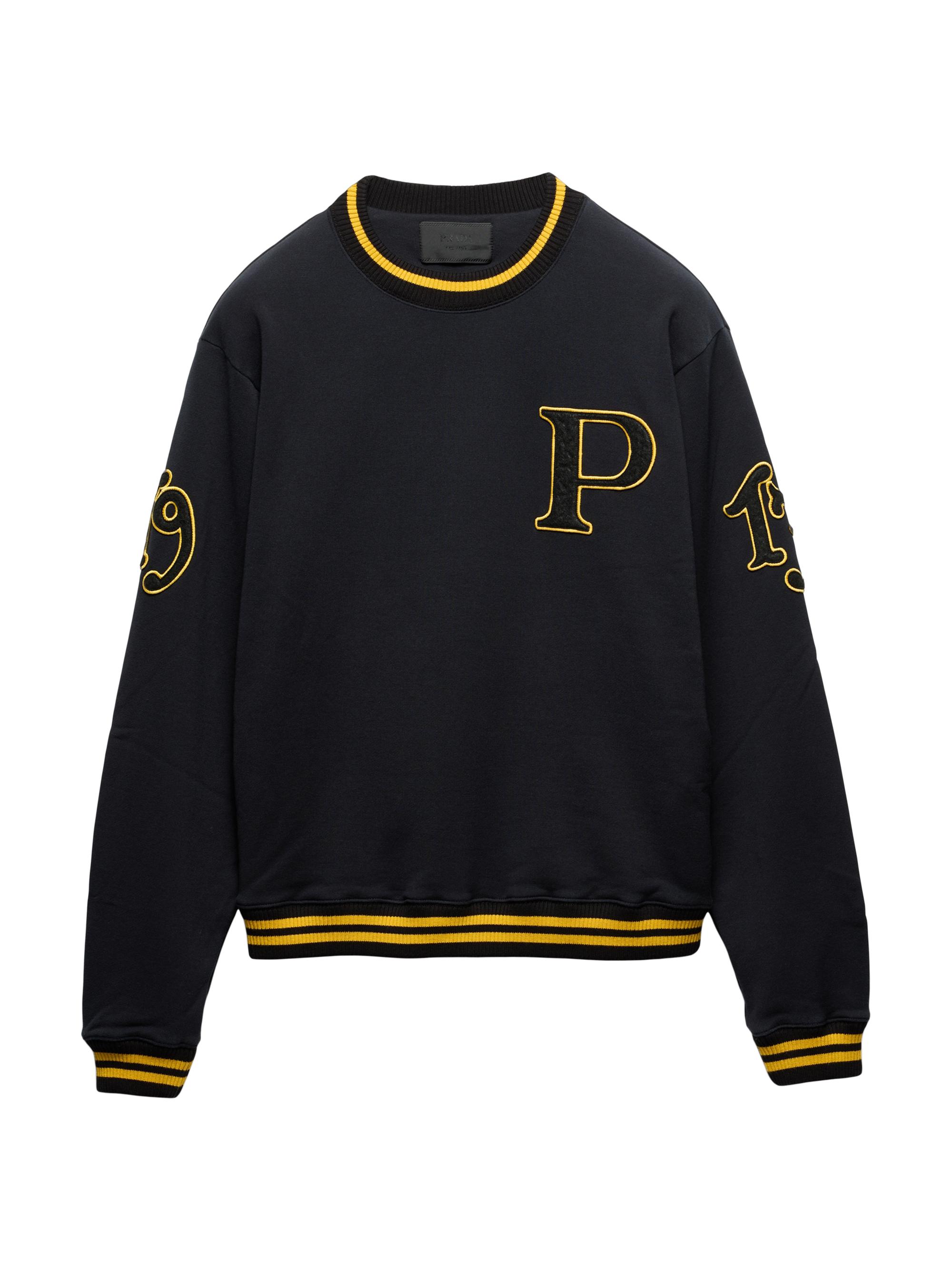 Prada Men's Cotton Fleece Sweatshirt - Black