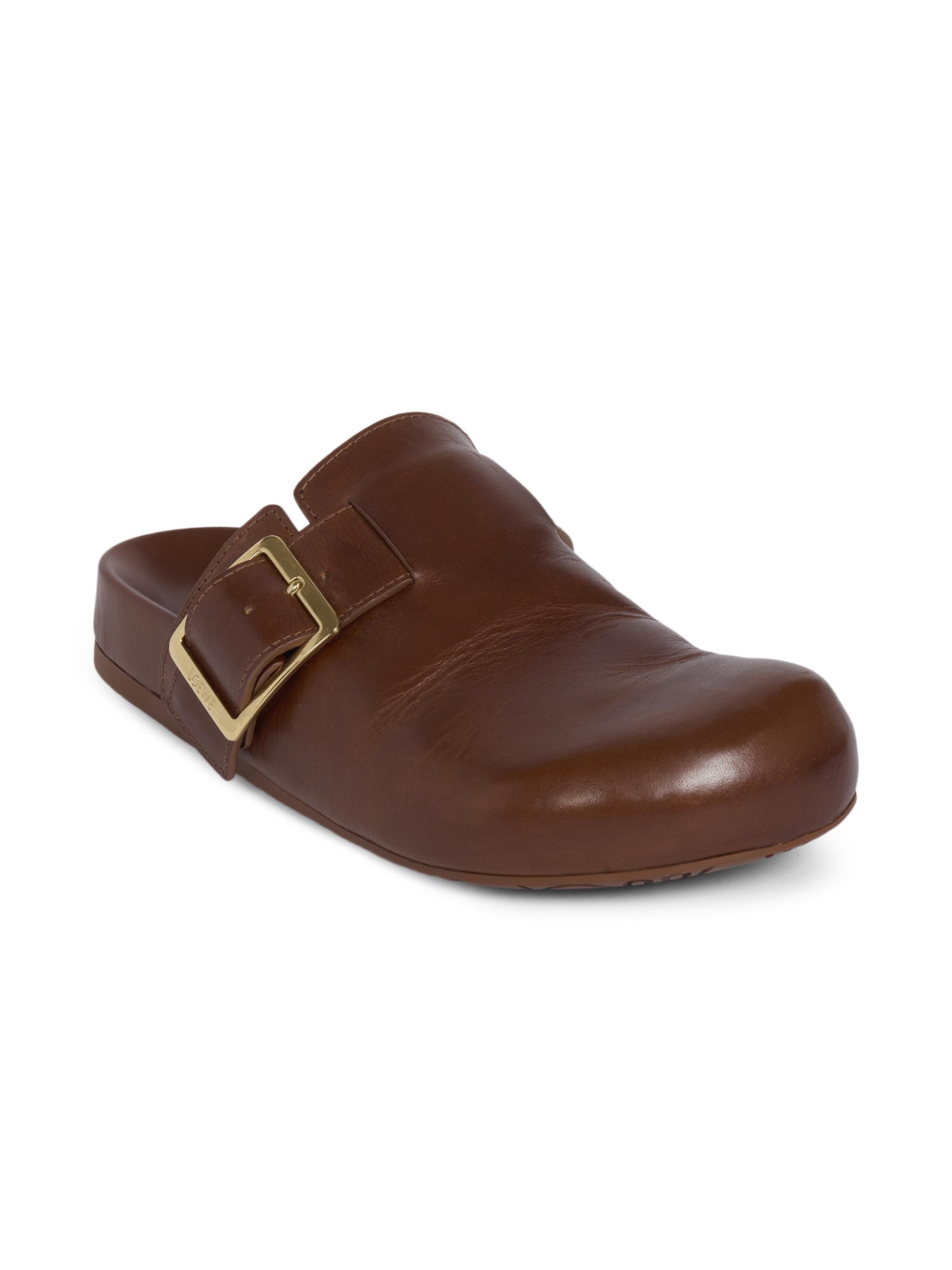LOEWE Women's Ease Buckle Leather Mules | Saks Fifth Avenue